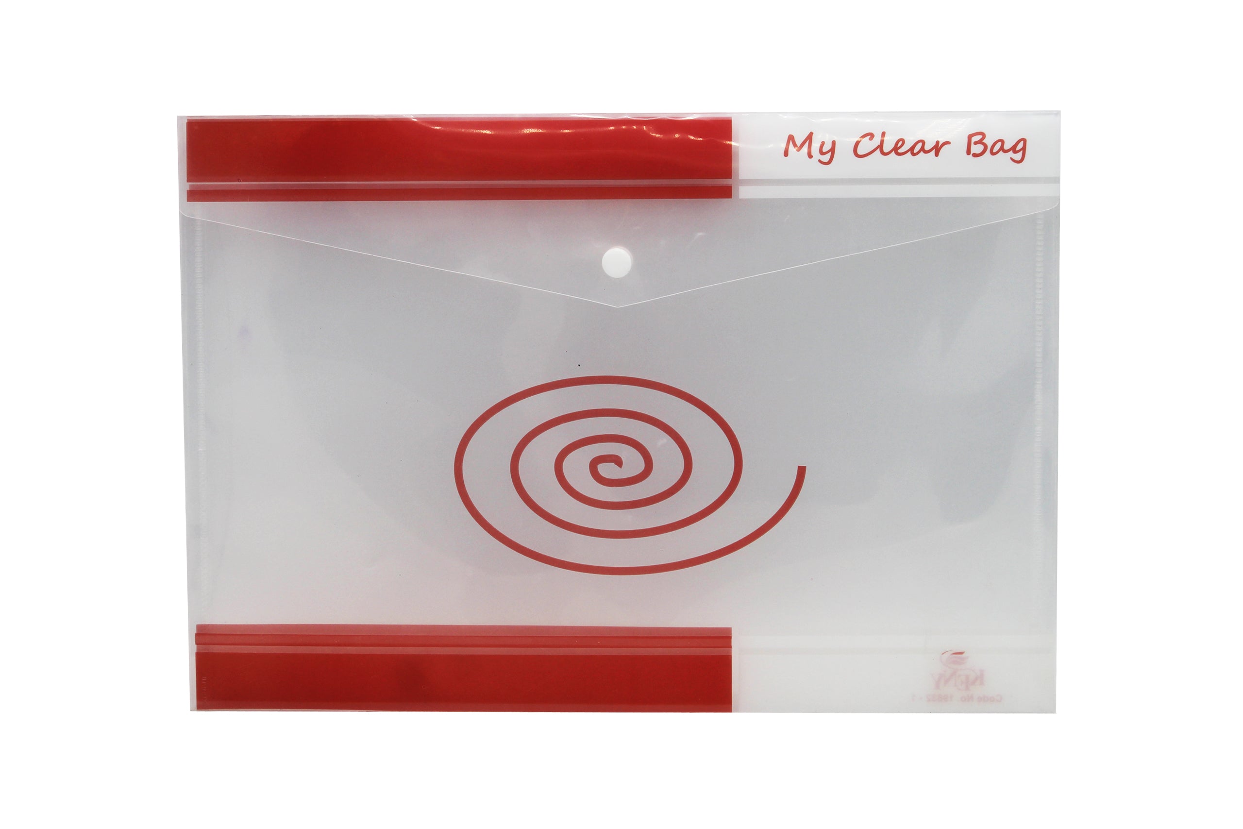 Keny My Clear Bag | Printed Envelope Button File | FC Size