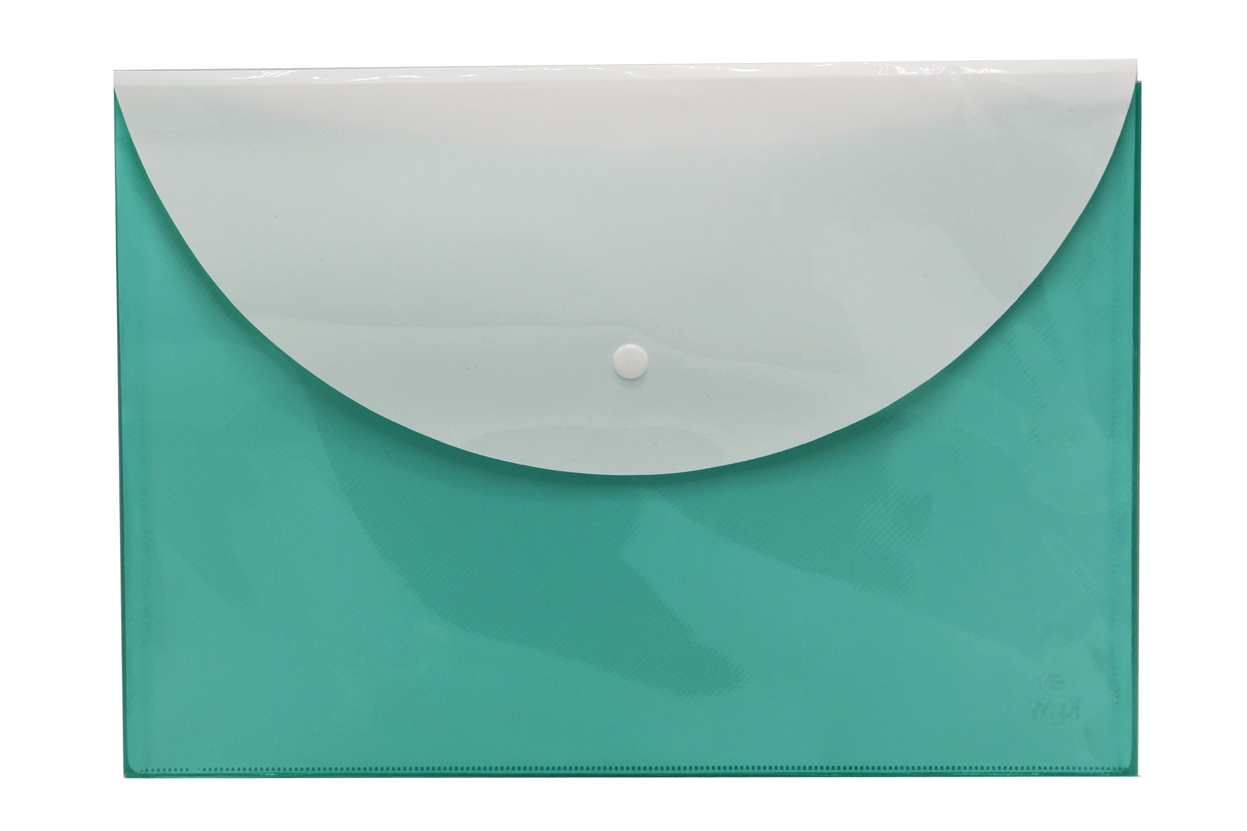 Keny My Clear Bag | Envelope Button File with Back Pocket | FC Size