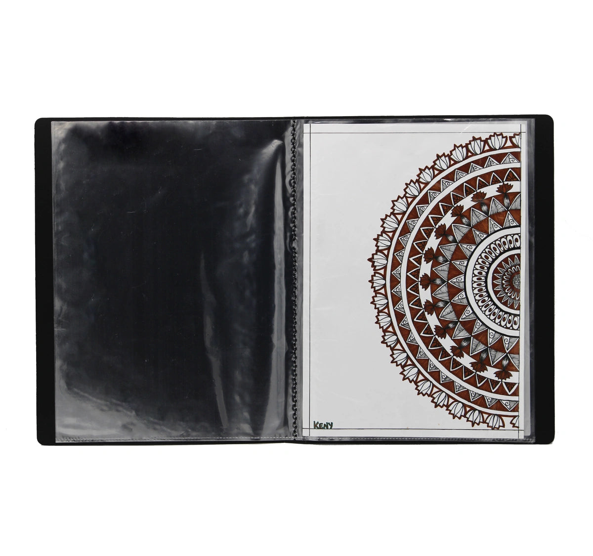 Keny Display File | Clear Leaves | Best for A4 Size Papers | 20 Folders | Plastic Clip | (851A/20F)