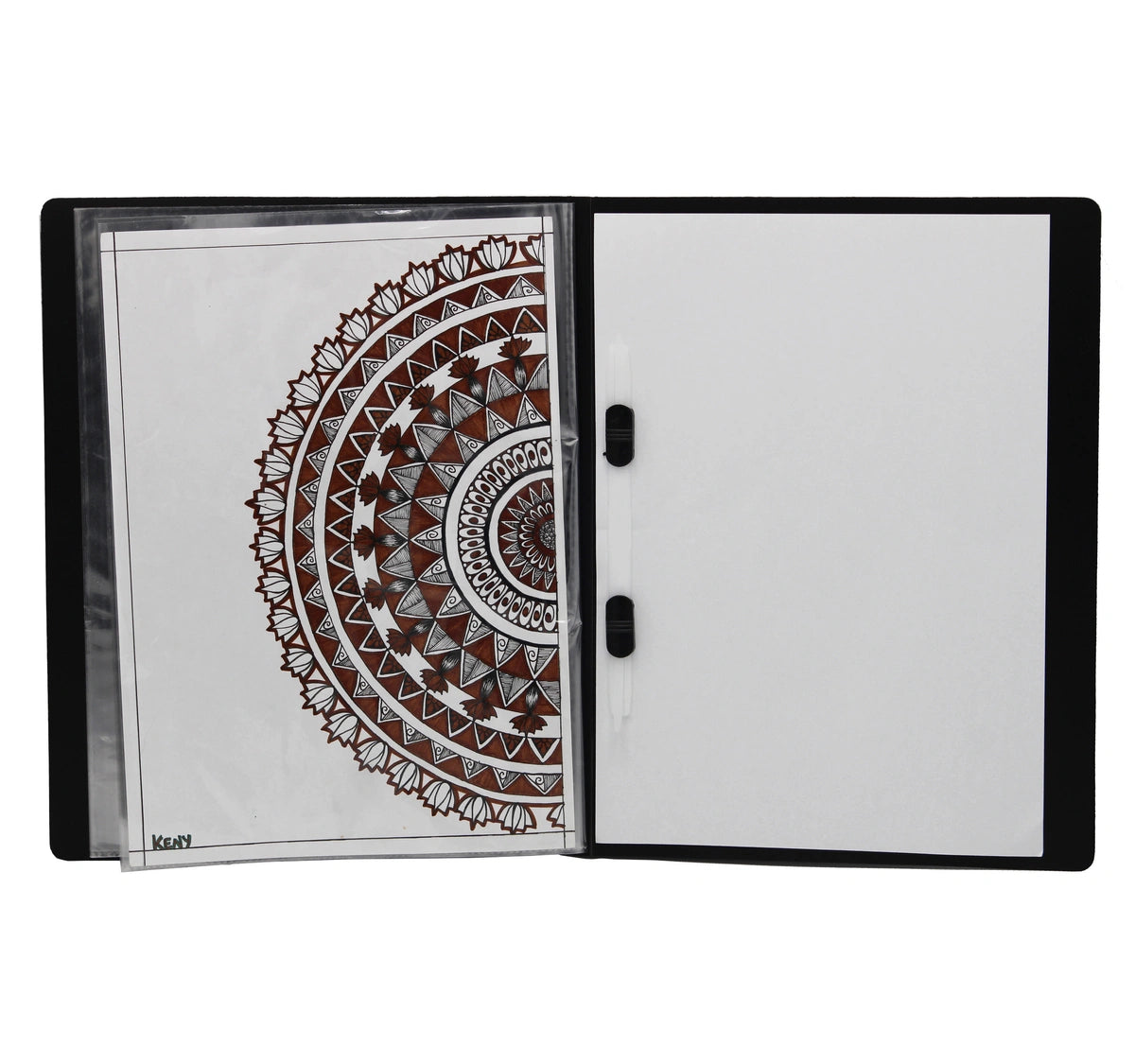 Keny Display File | Clear Leaves | Best for A4 Size Papers | 20 Folders | Plastic Clip | (851A/20F)