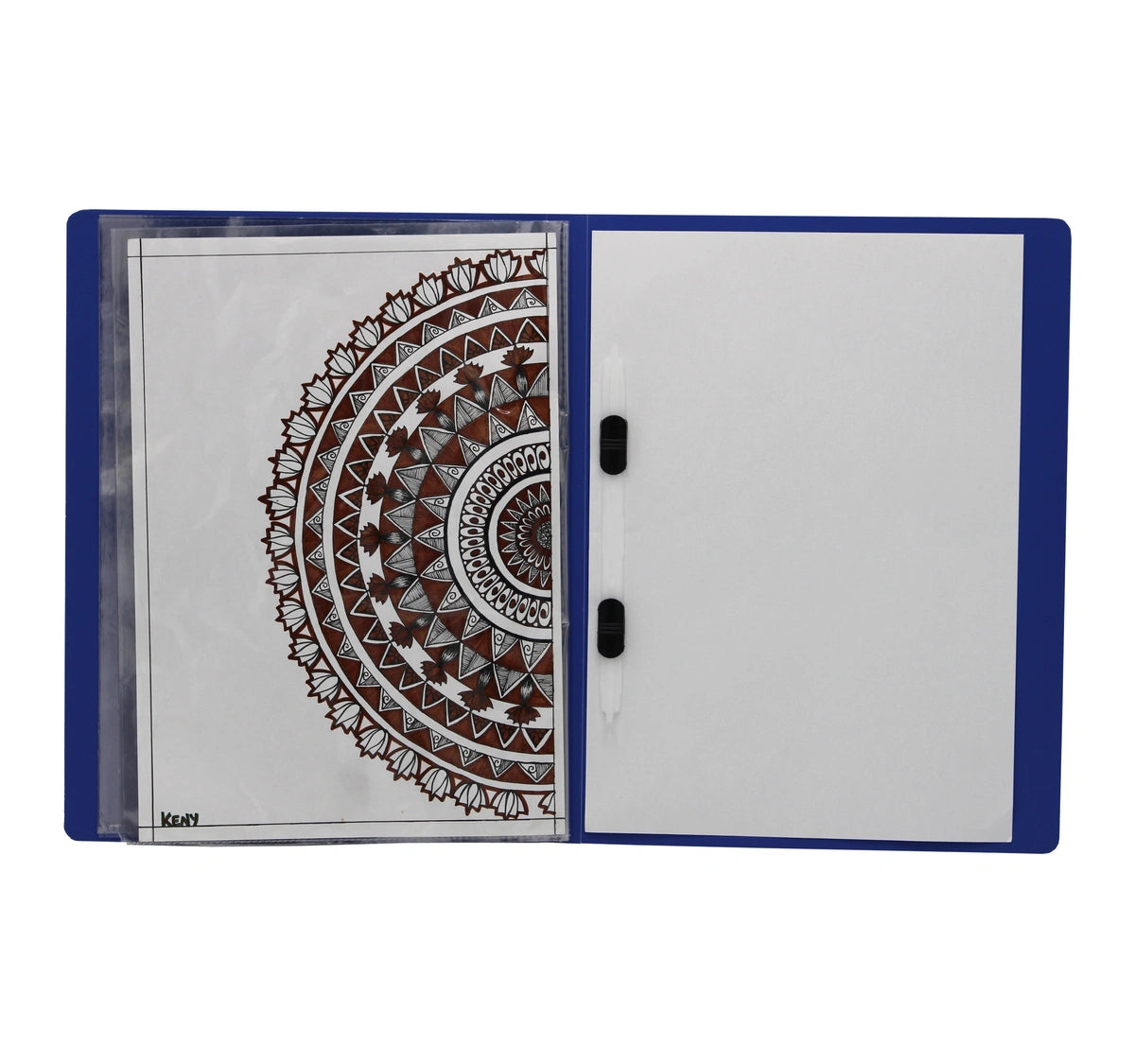 Keny Display File | Clear Leaves | Best for A4 Size Papers | 20 Folders | Plastic Clip | (851A/20F)