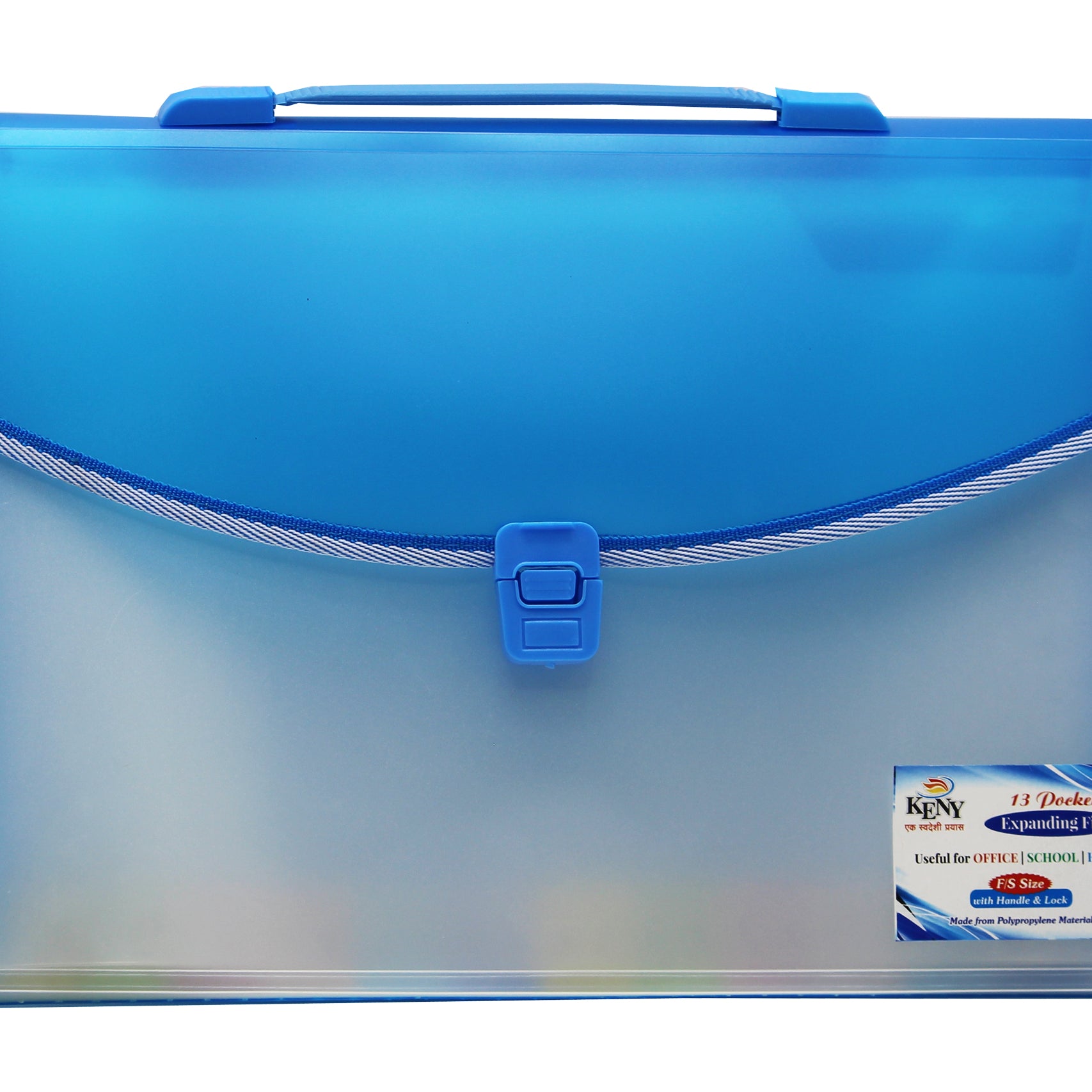 Keny Trasparent Expanding File | Piano File with 13 Pockets | FC Size
