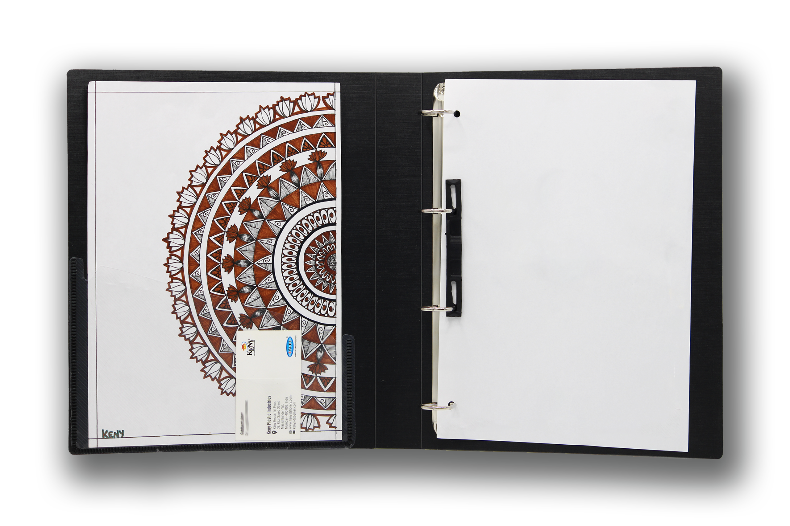 Keny Ring Binder File | 4D 25 mm Clip | Thin File | A4 Size