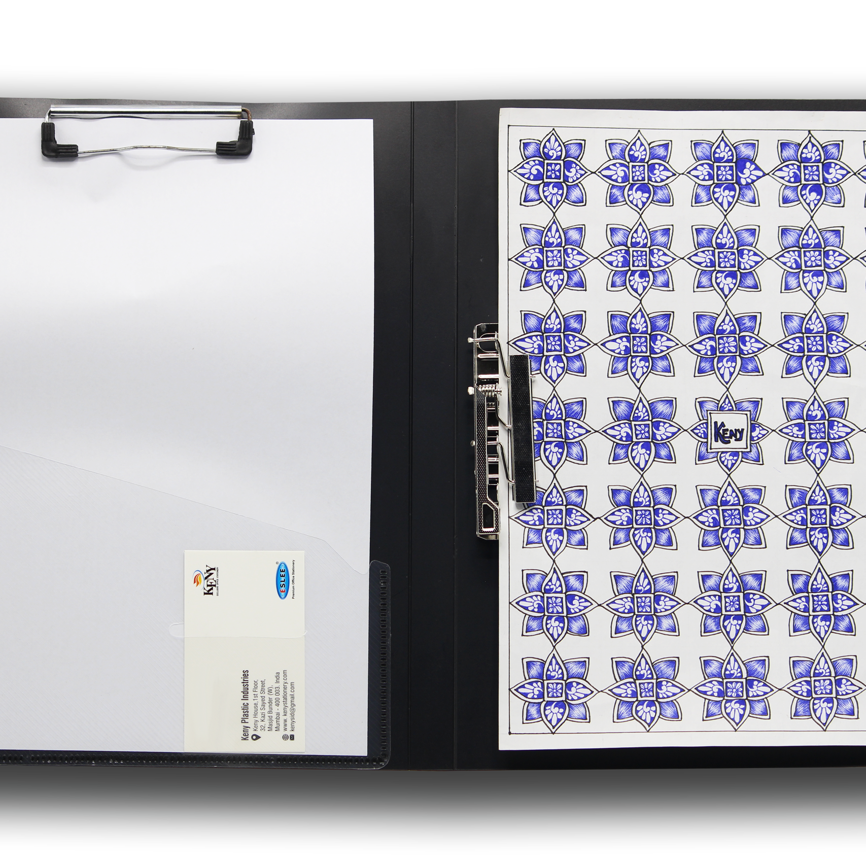 Keny Double Clip File | With Timex & Wire Clip | FC Size