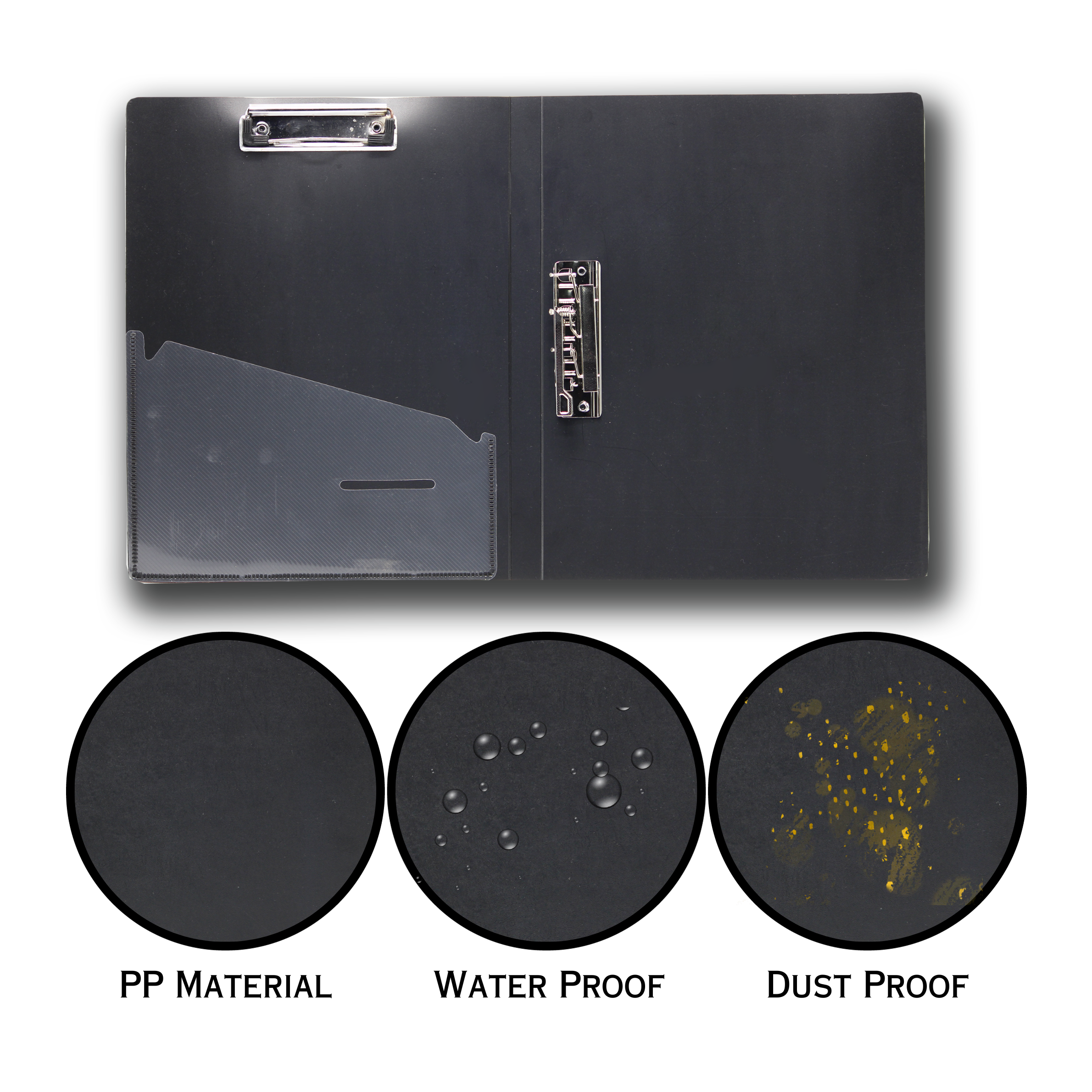 Keny Double Clip File | With Timex & Wire Clip | FC Size