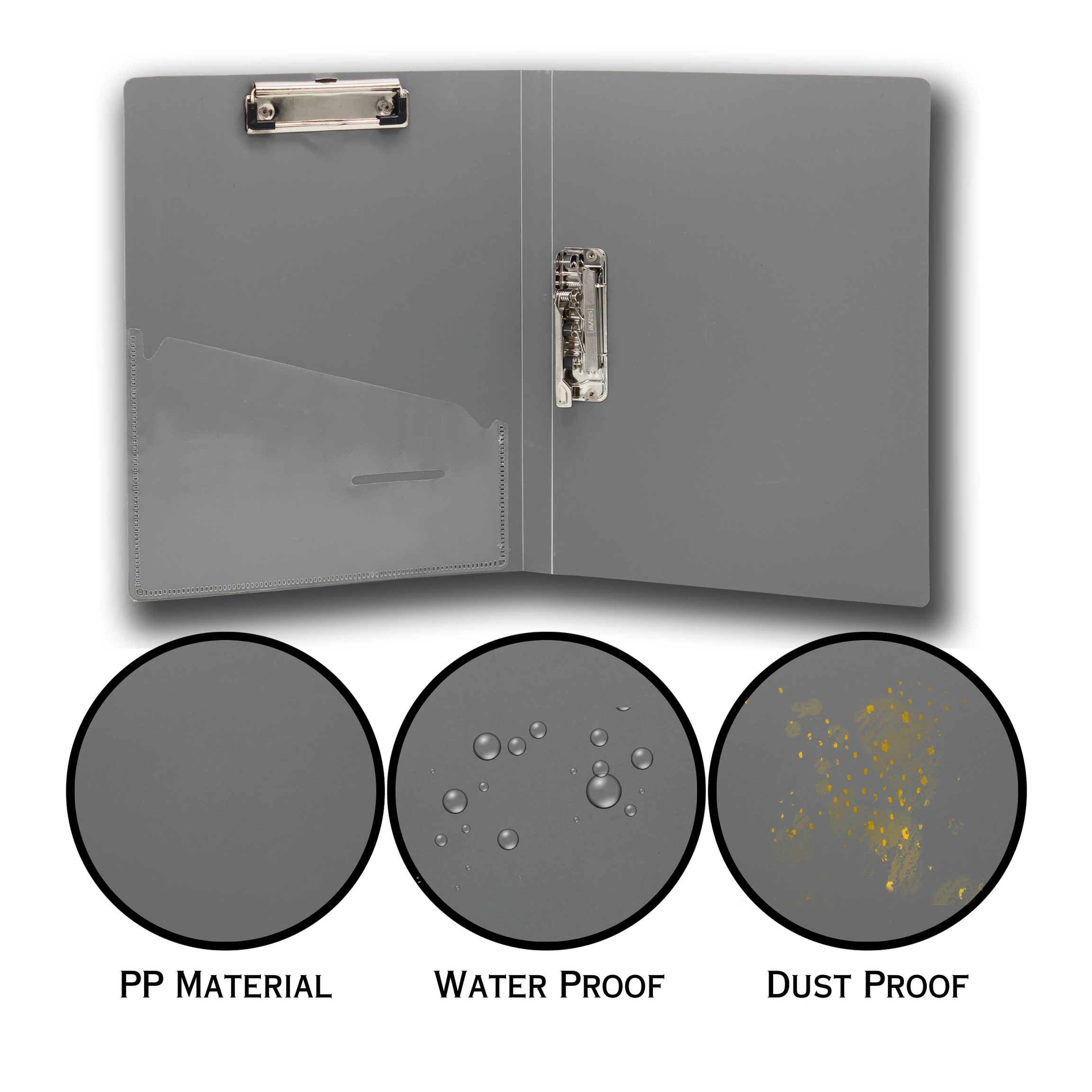 Keny Double Clip File | With Timex & Wire Clip | A4 Size