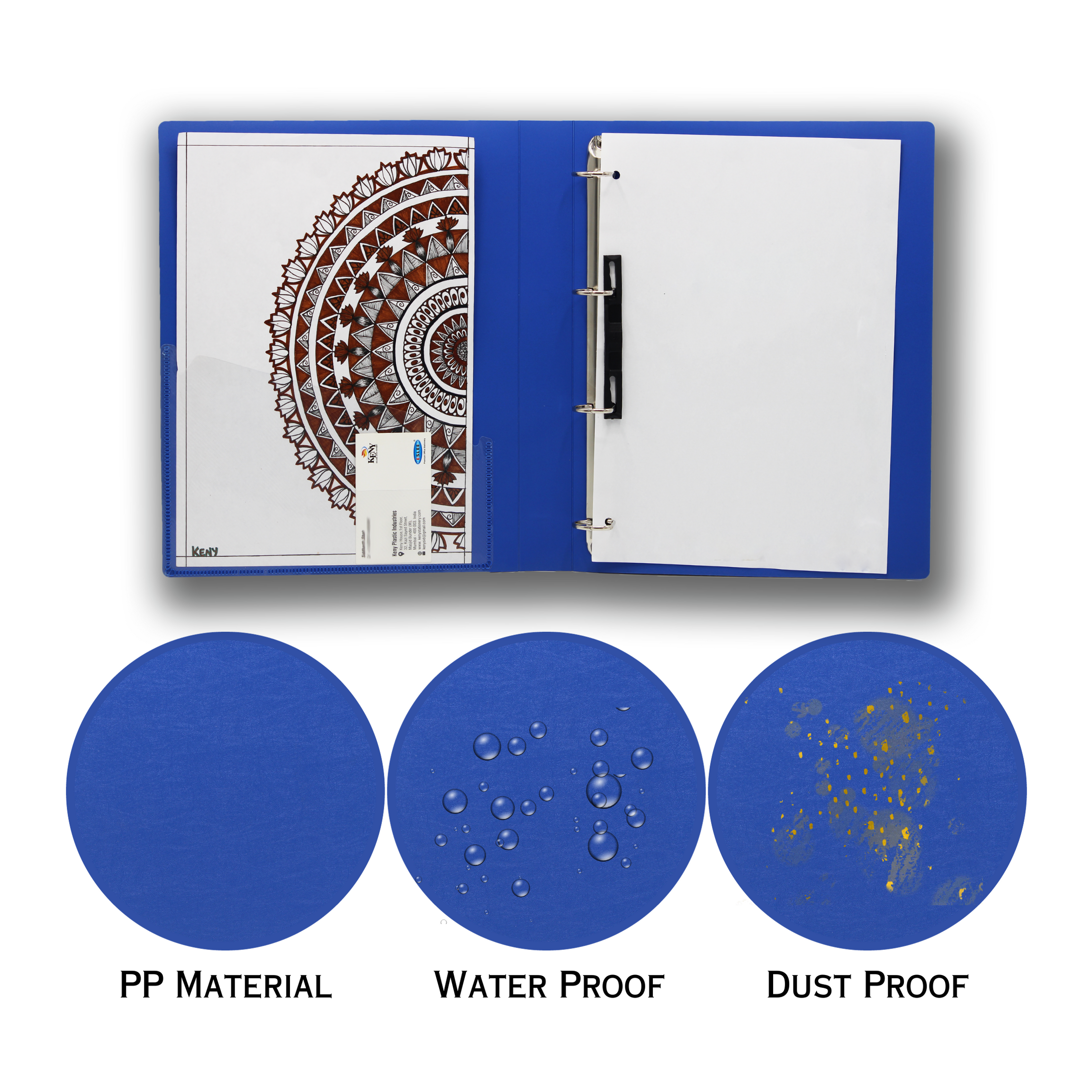 Keny Ring Binder File | 4D 25 mm Clip | Thin File | A4 Size