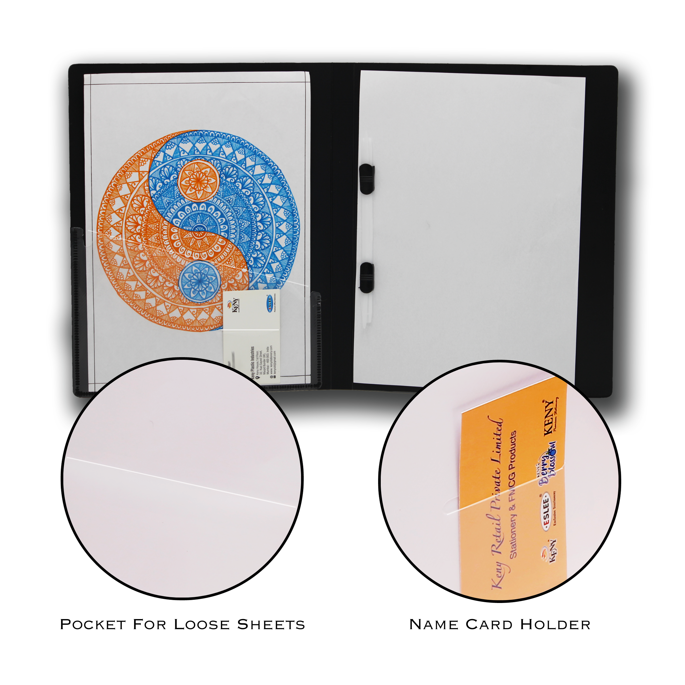 Keny Punchless Clip File | A4 Size