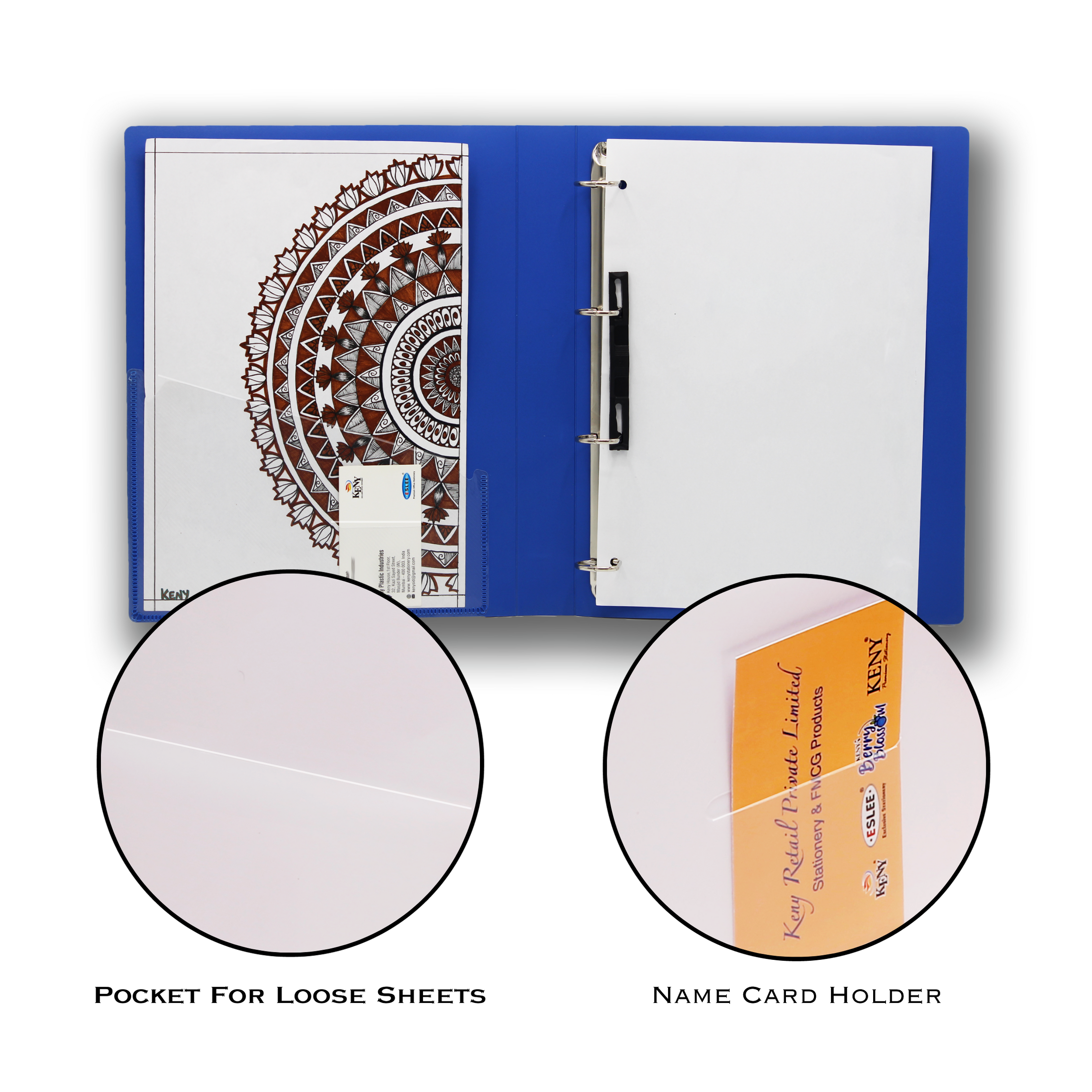 Keny Ring Binder File | 4D 25 mm Clip | Thin File | A4 Size