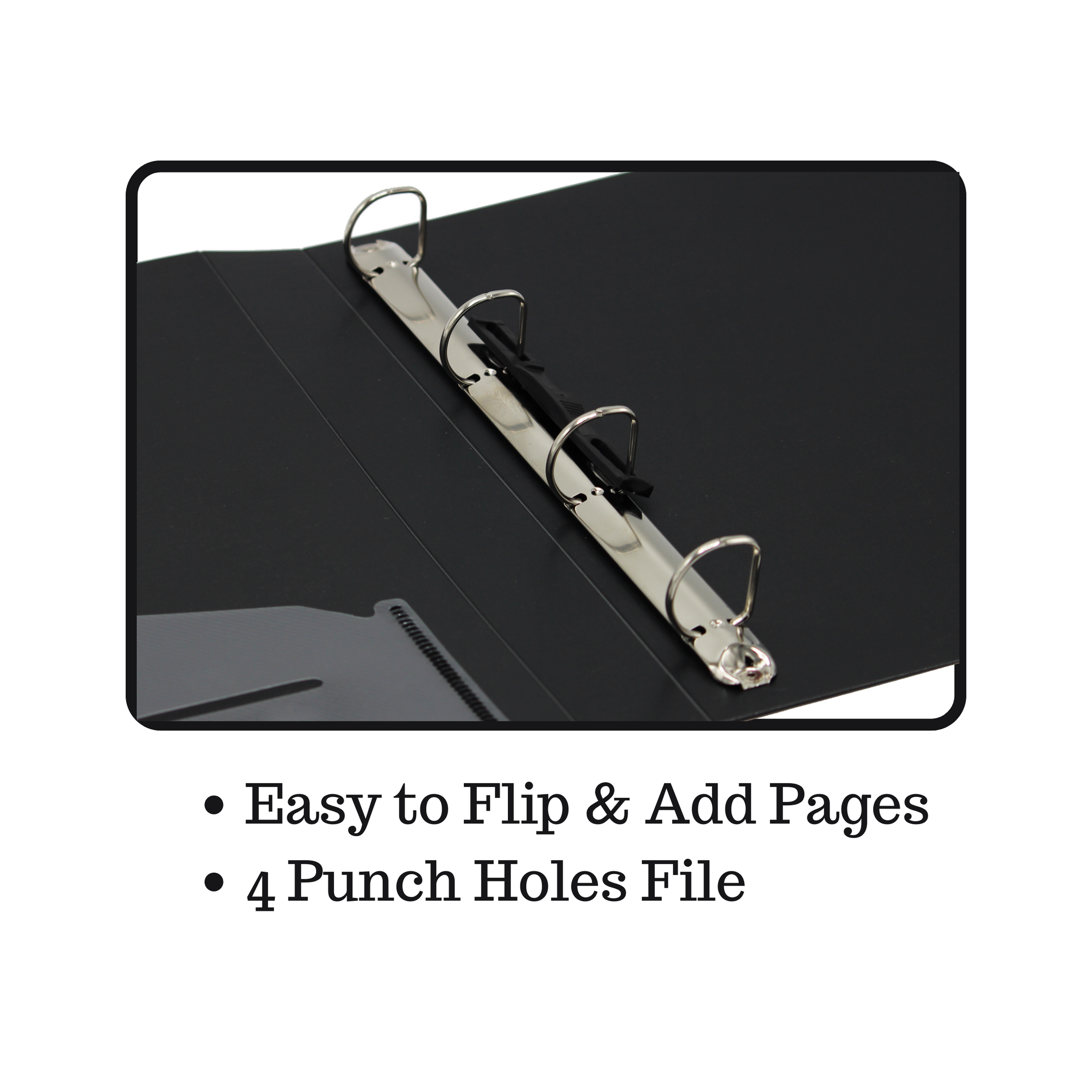 Keny Ring Binder File | 4D 25 mm Clip | Thin File | A4 Size