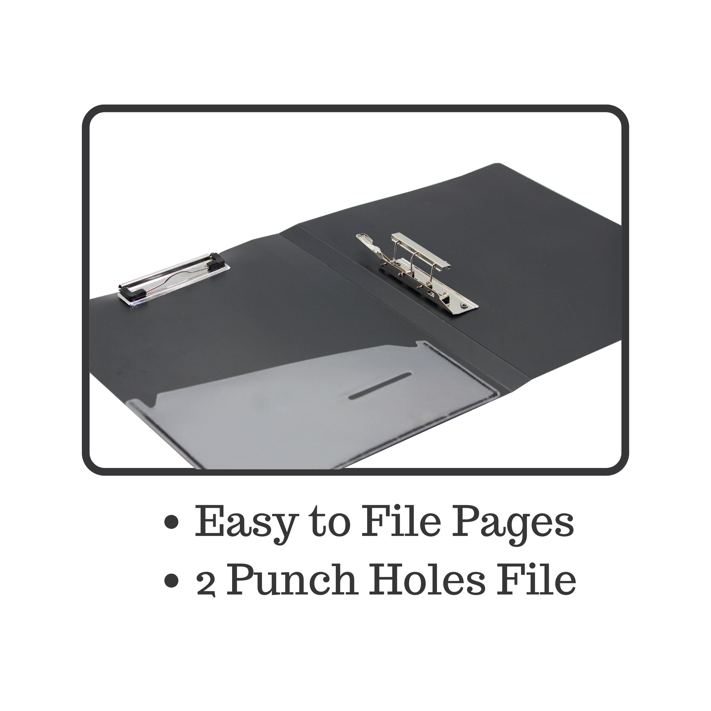 Keny Double Clip File | With Timex & Wire Clip | FC Size