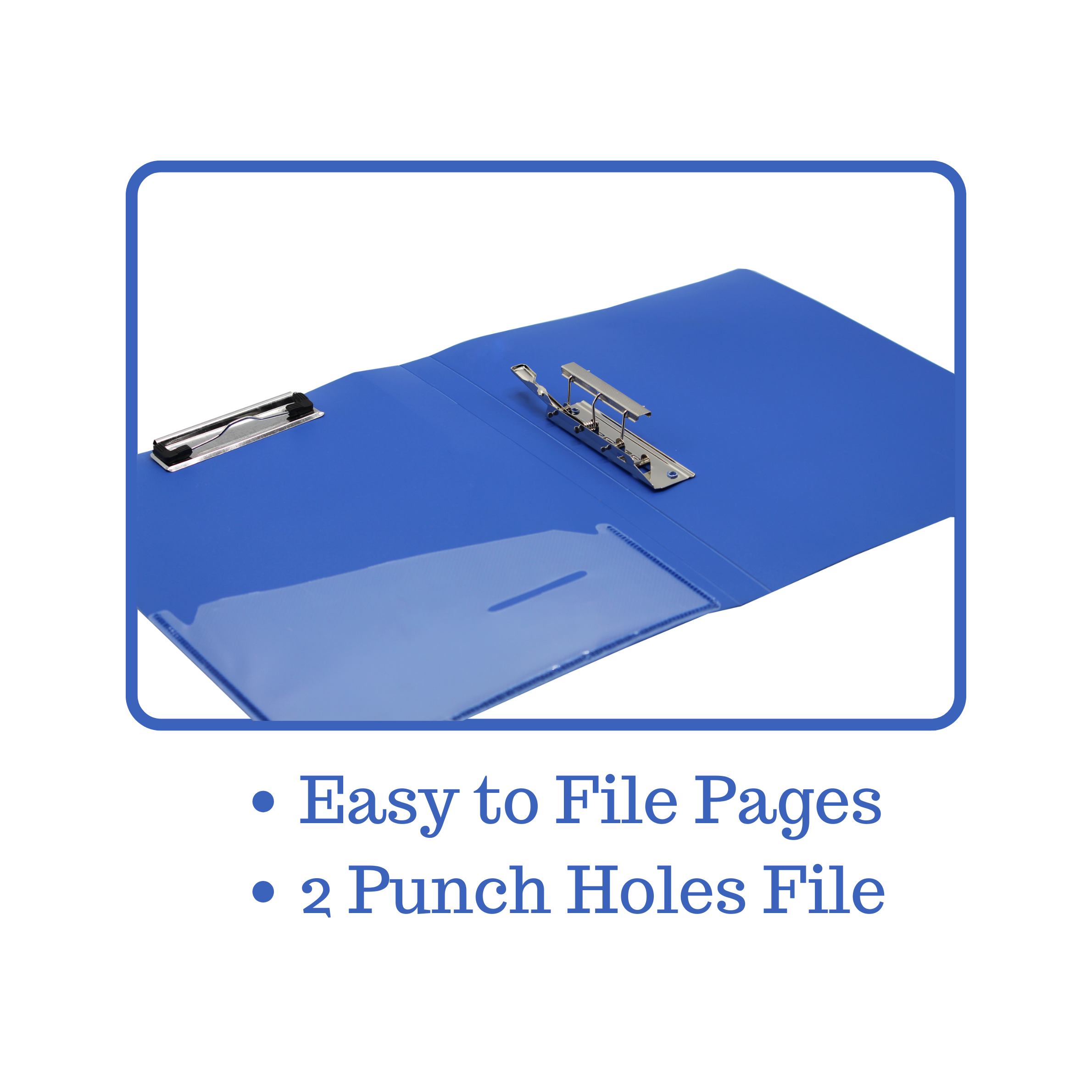 Keny Double Clip File | With Timex & Wire Clip | A4 Size