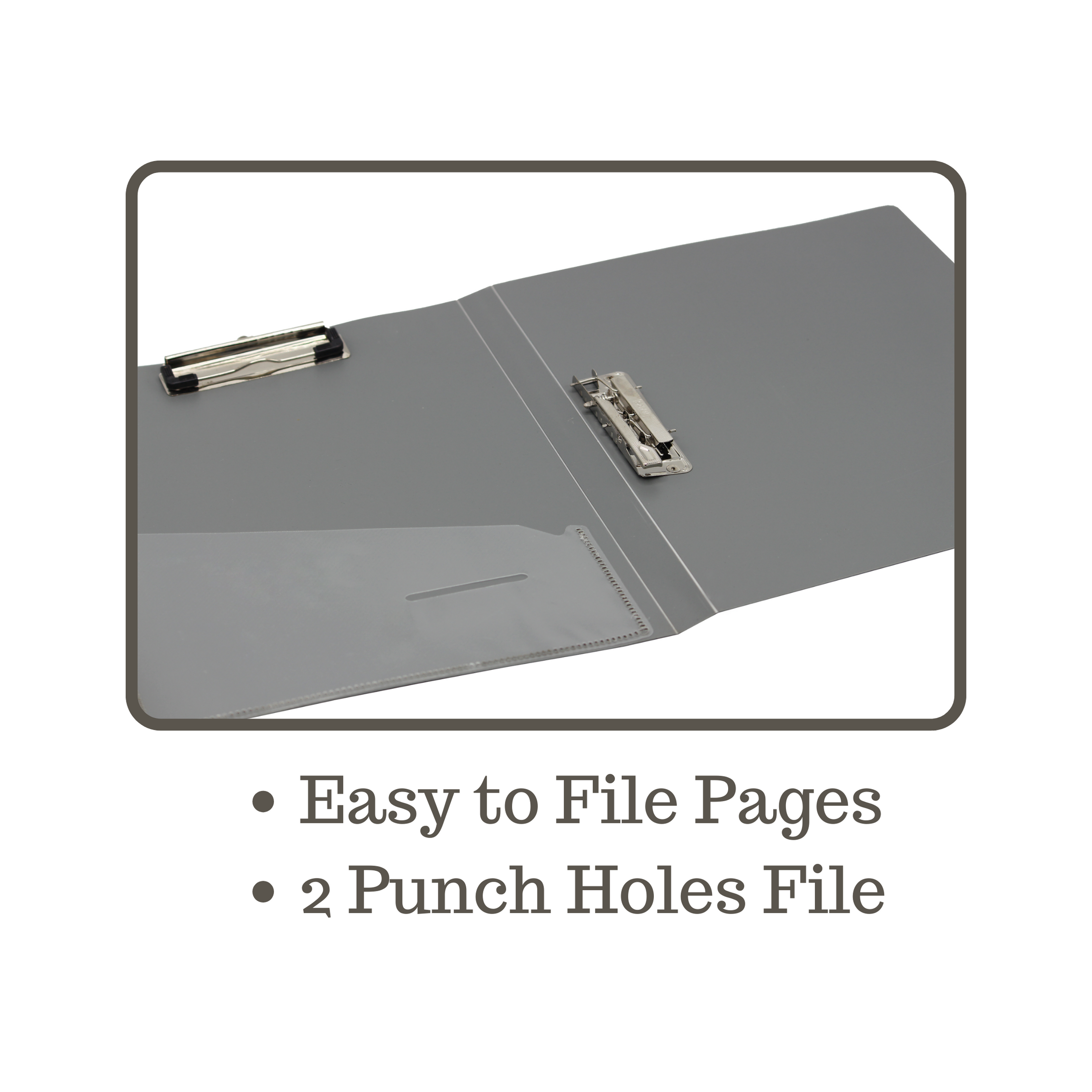 Keny Double Clip File | With Timex & Wire Clip | A4 Size