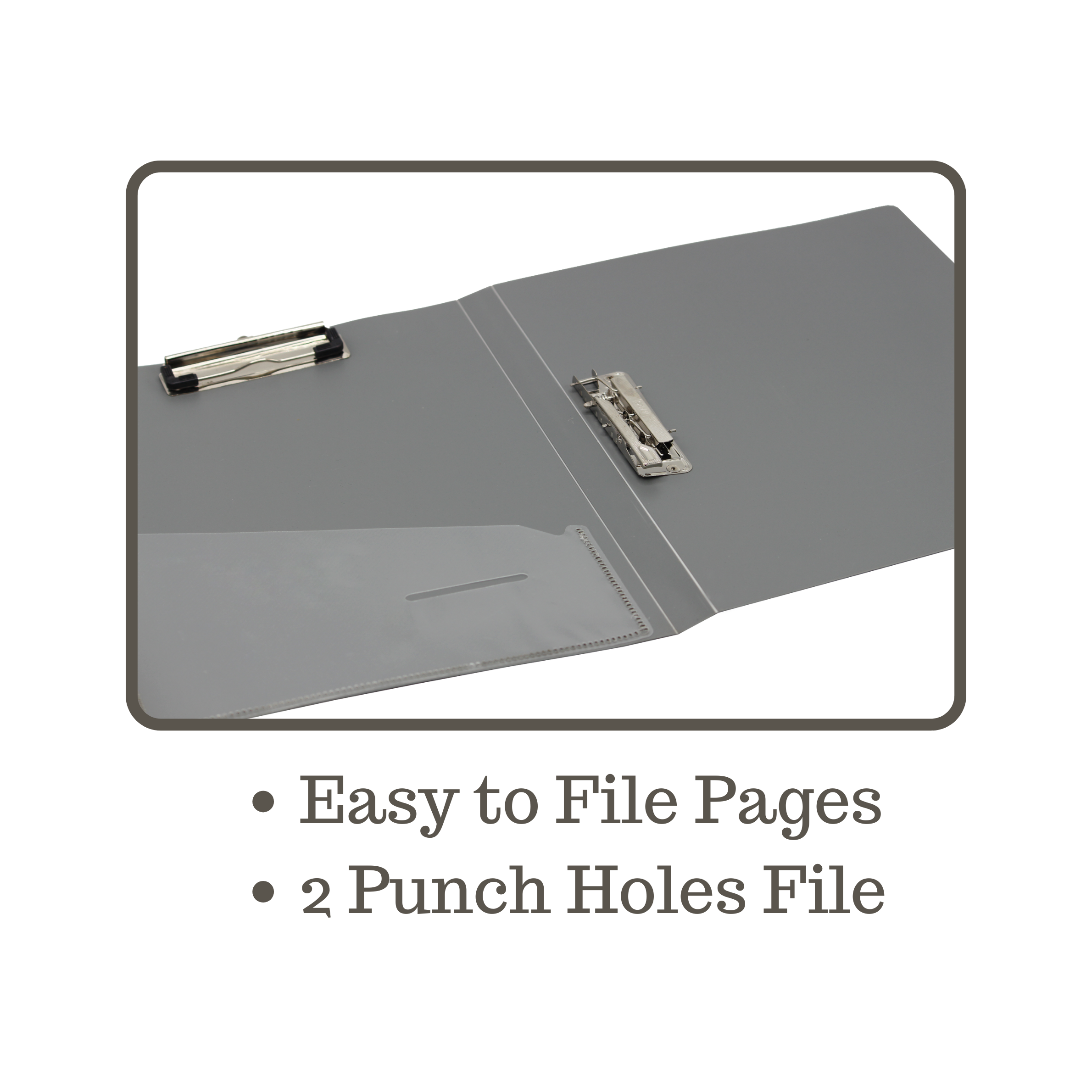 Keny Double Clip File | With Timex & Wire Clip | A4 Size