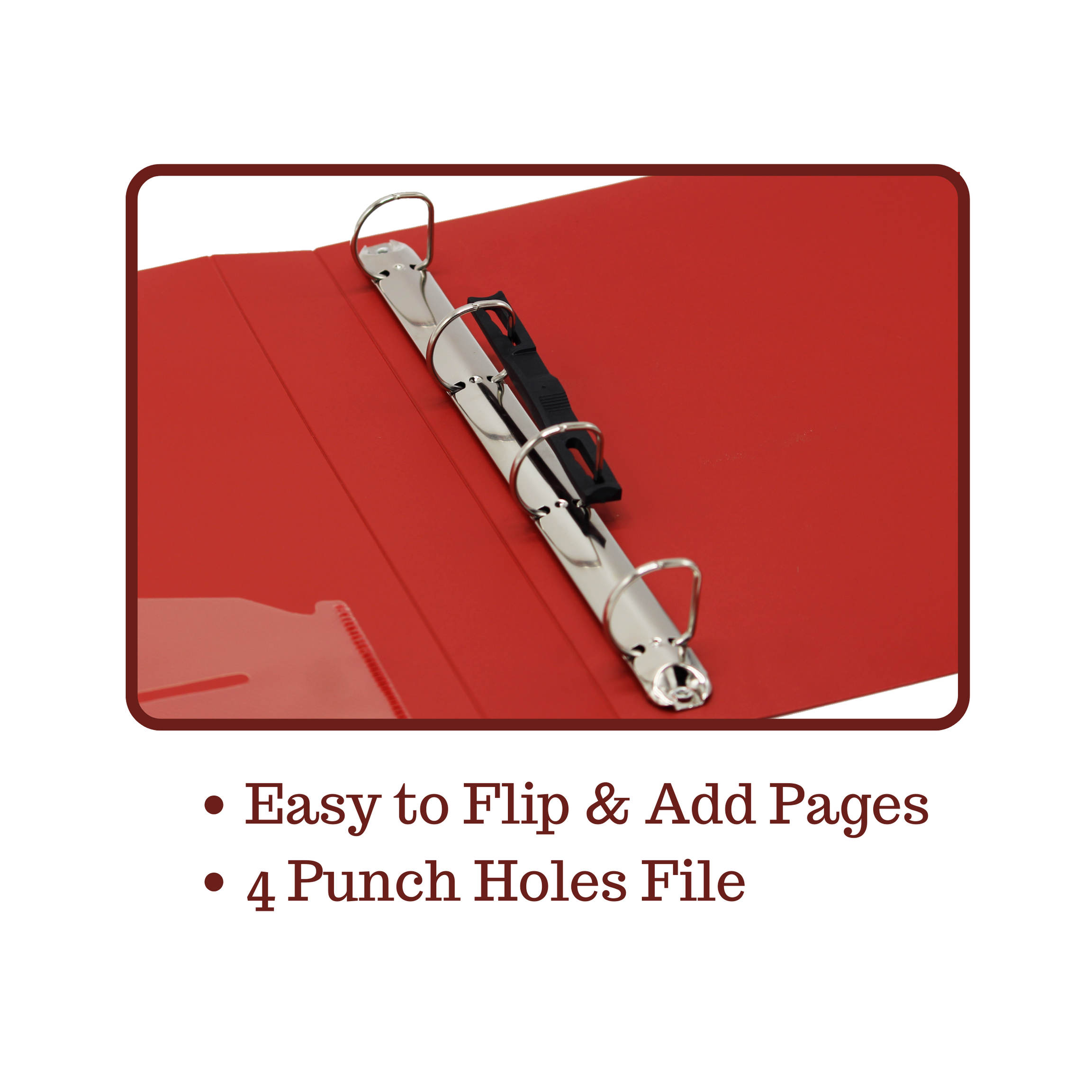 Keny Ring Binder File | 4D 25 mm Clip | Thin File | A4 Size