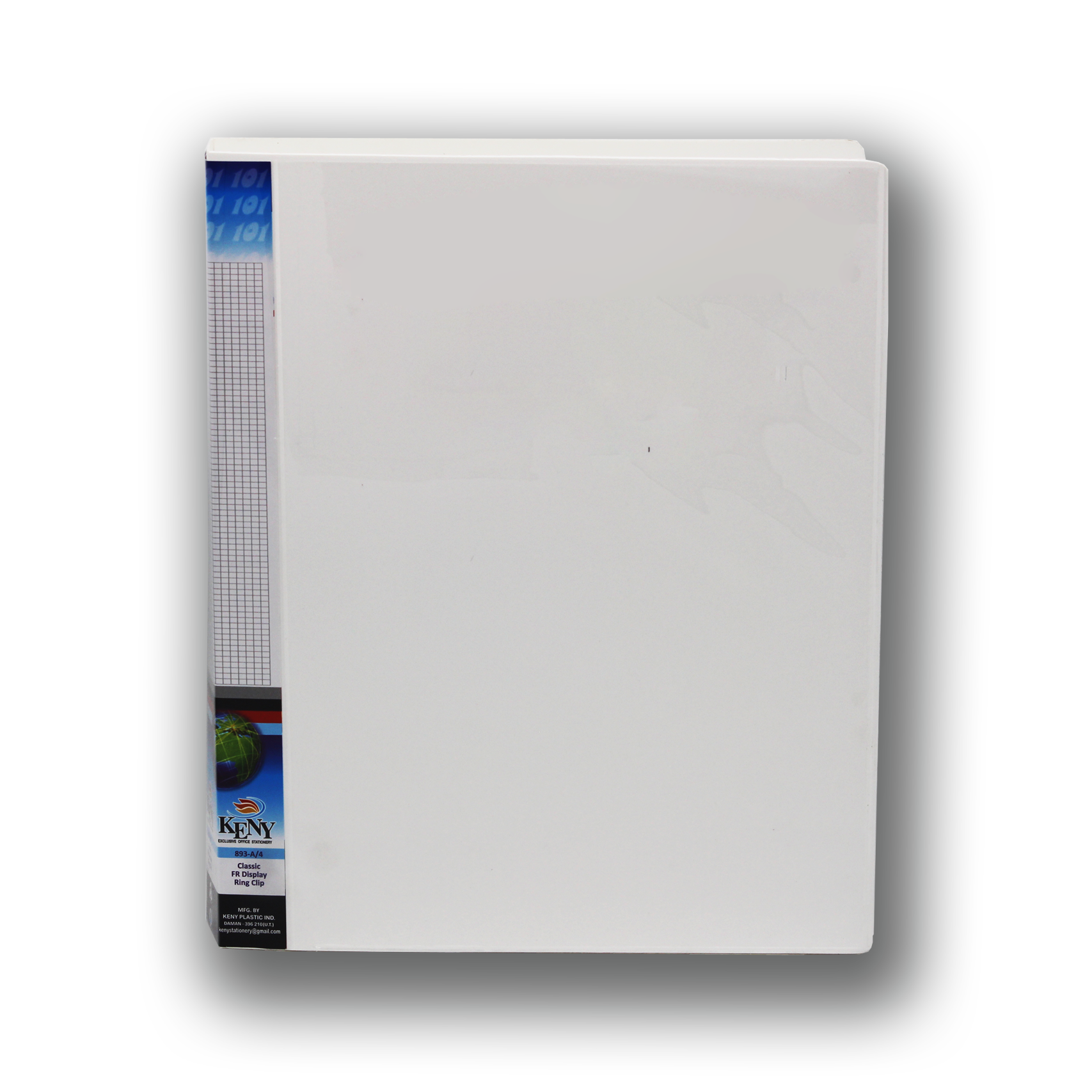 Keny Front View Pocket Ring Binder File | 2D 25 mm Clip |  A4 Size