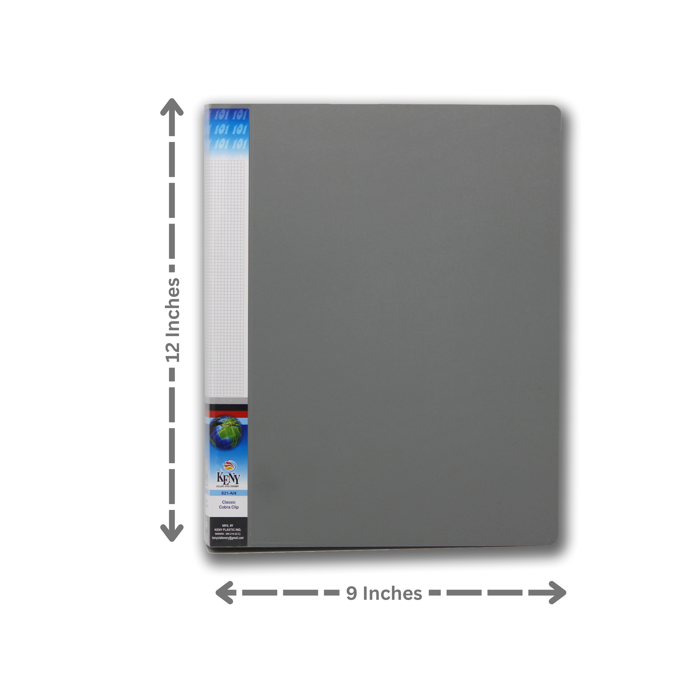 Keny Ring Binder File | 2D 25 mm Clip | Thin File | A4 Size