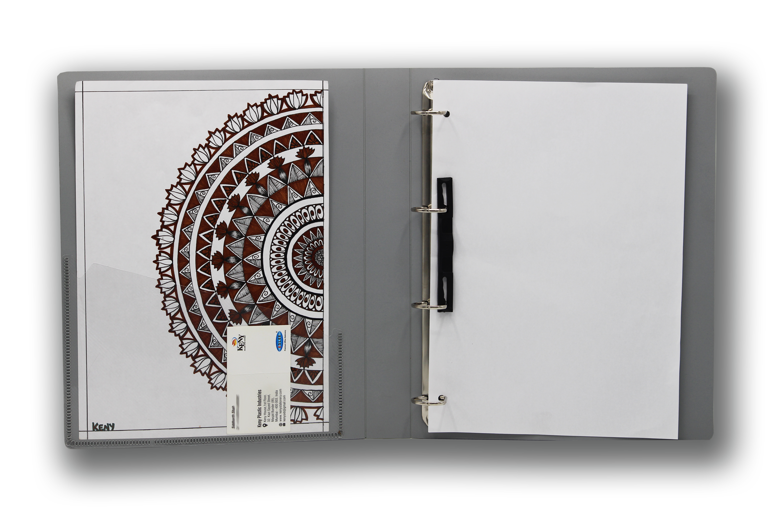 Keny Ring Binder File | 4D 25 mm Clip | Thin File | A4 Size