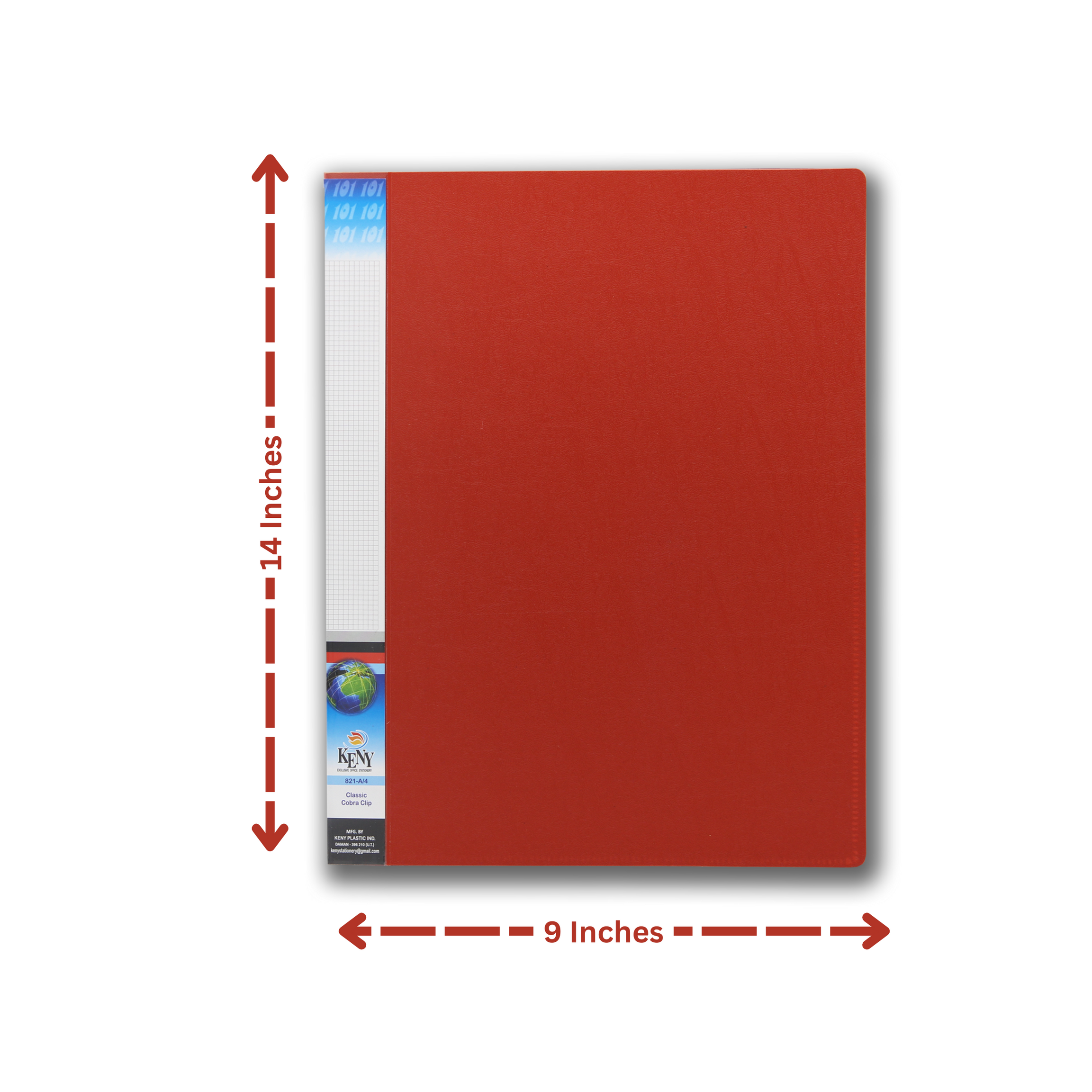 Keny Ring Binder File | 2D 25 mm Clip | Thin File | FC Size