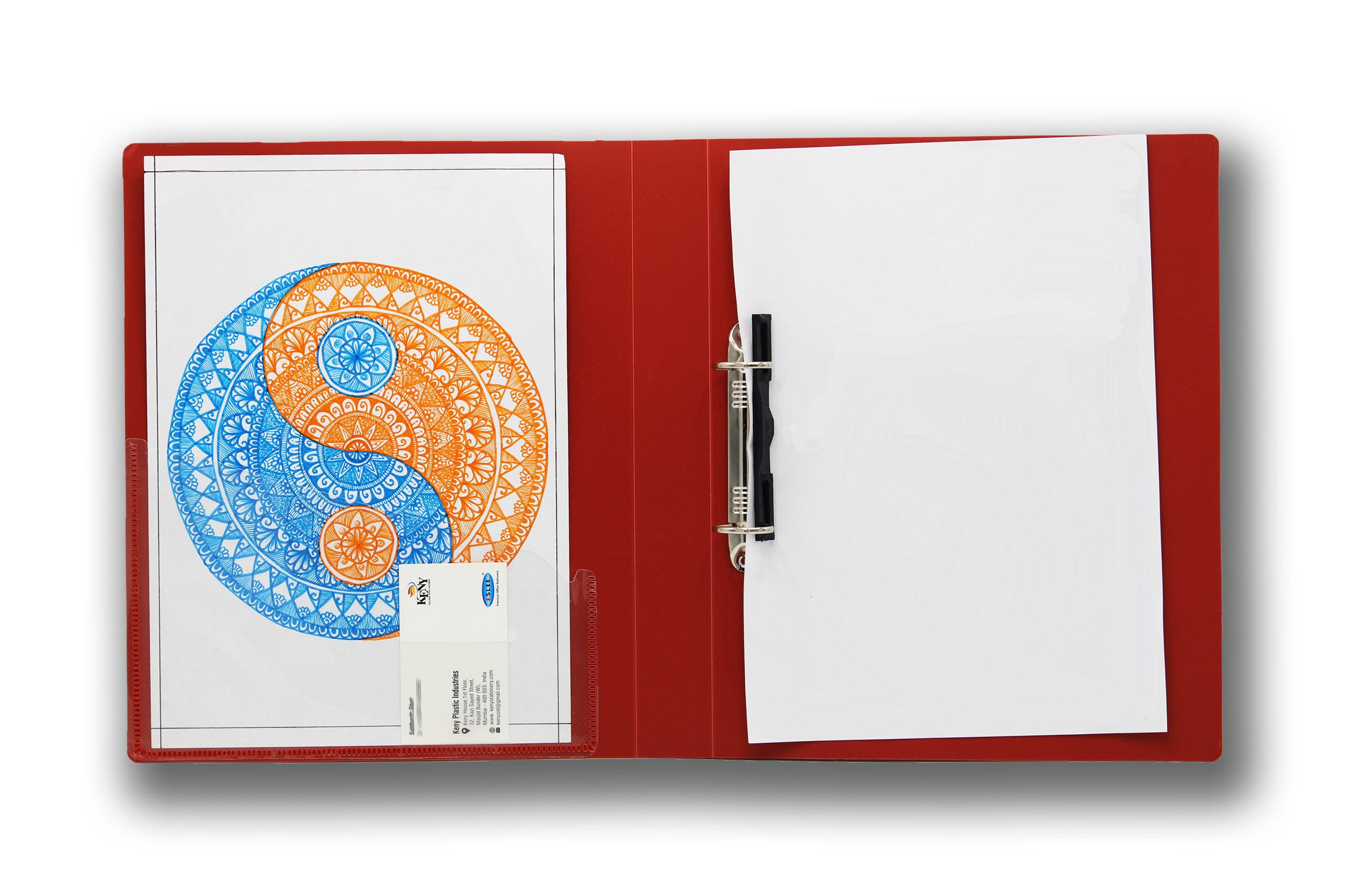 Keny Ring Binder File | 2D 25 mm Clip | Thin File | A4 Size