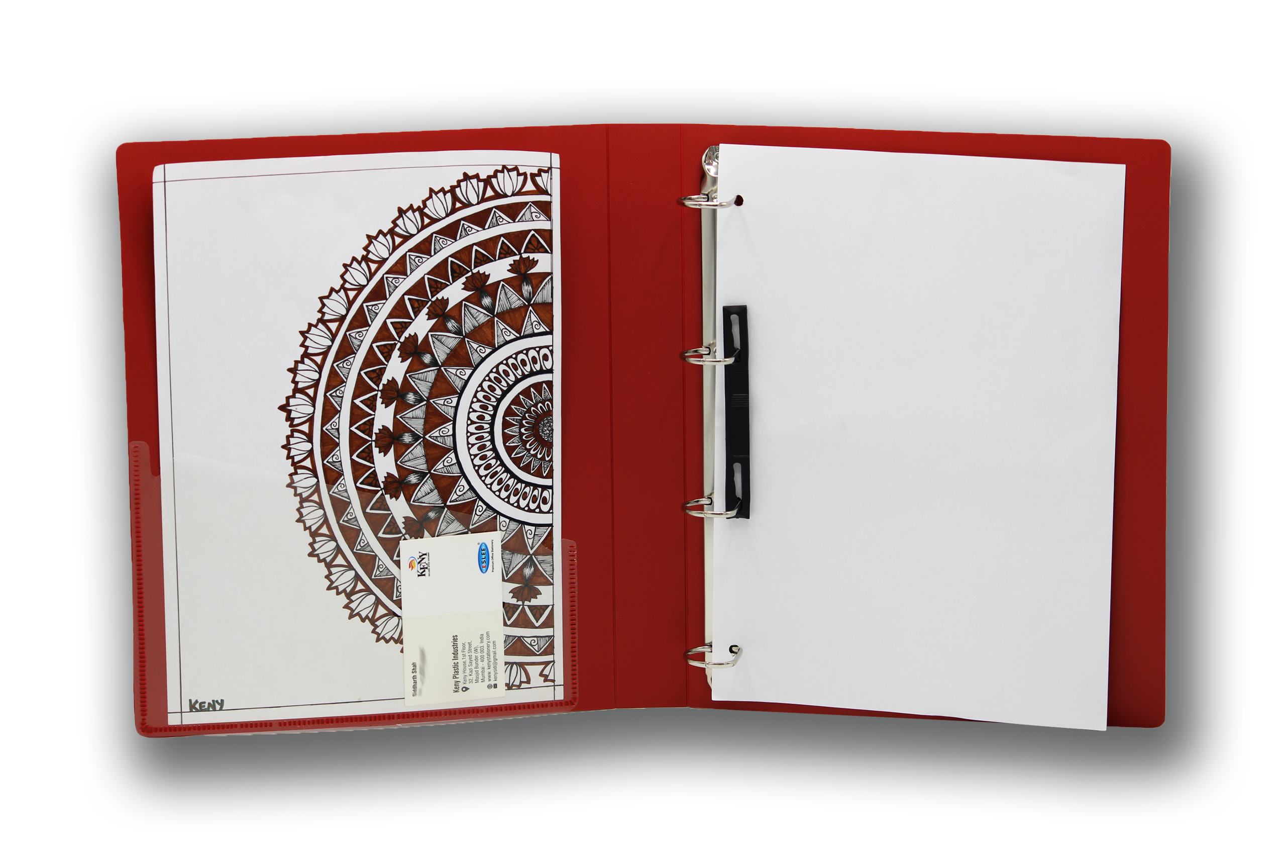 Keny Ring Binder File | 4D 25 mm Clip | Thin File | A4 Size