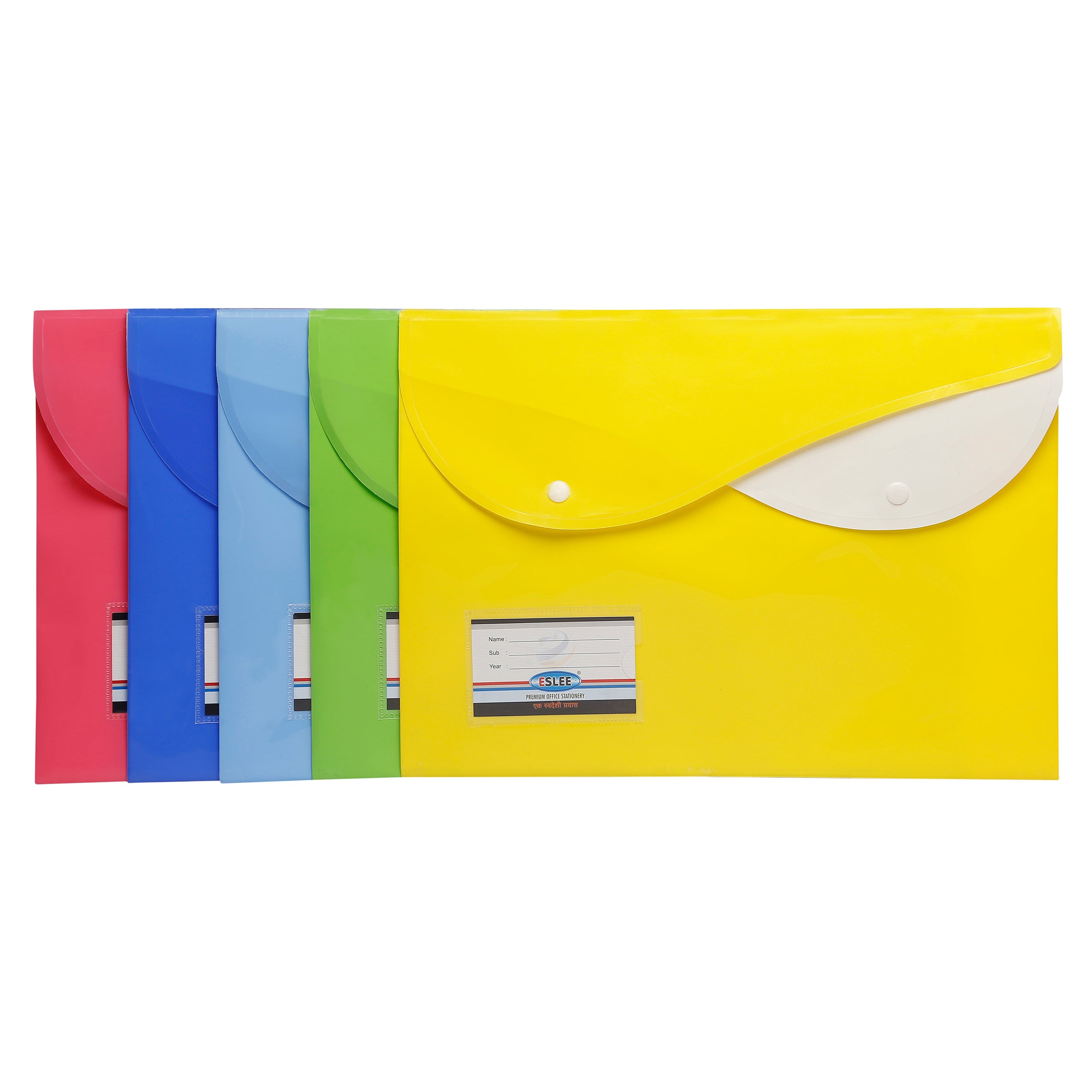 Eslee Envelope File | With Dual Pocket | FC Size | Pack of 10