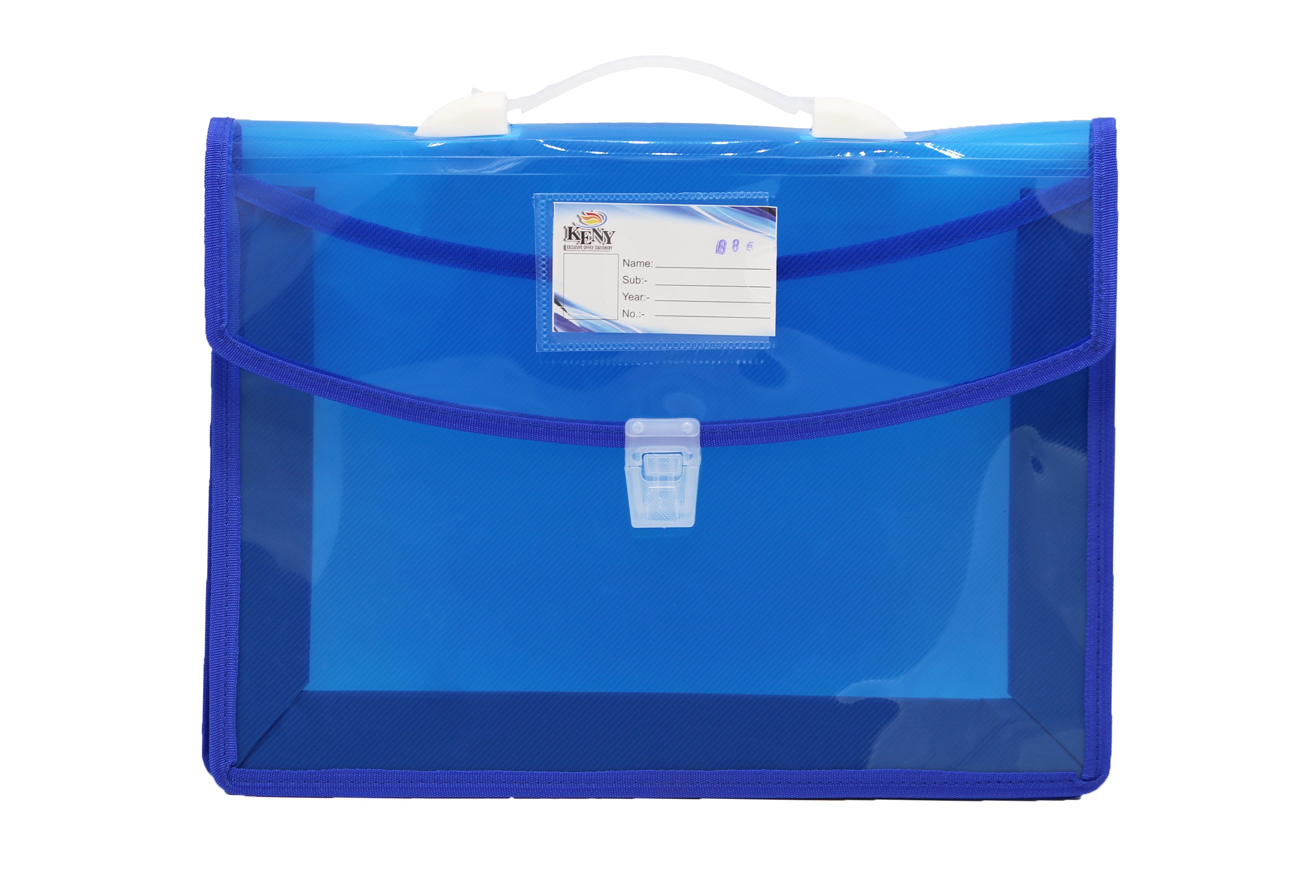 Keny Dual Colour Document Folder | With Handle & Lock | FC Size