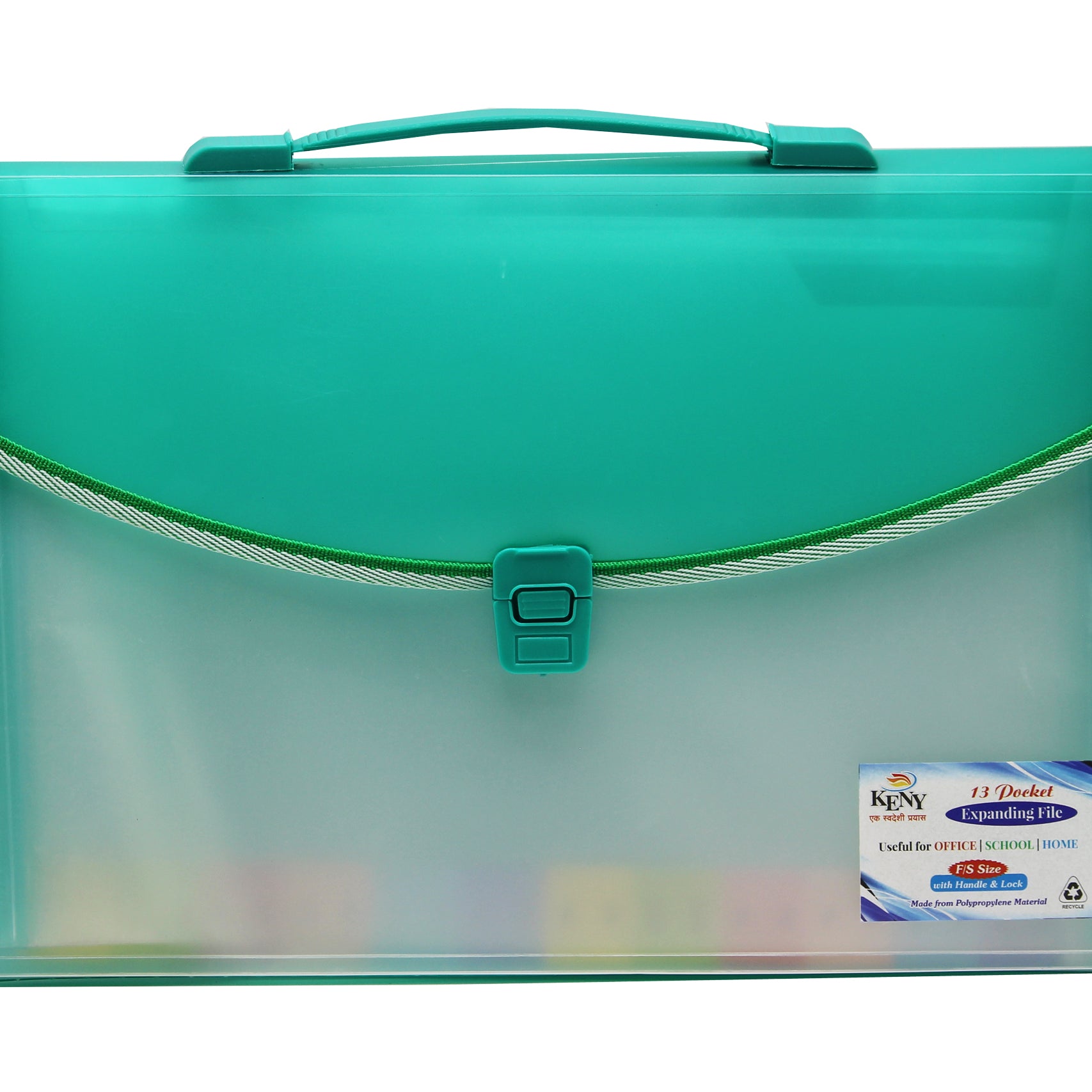 Keny Trasparent Expanding File | Piano File with 13 Pockets | FC Size