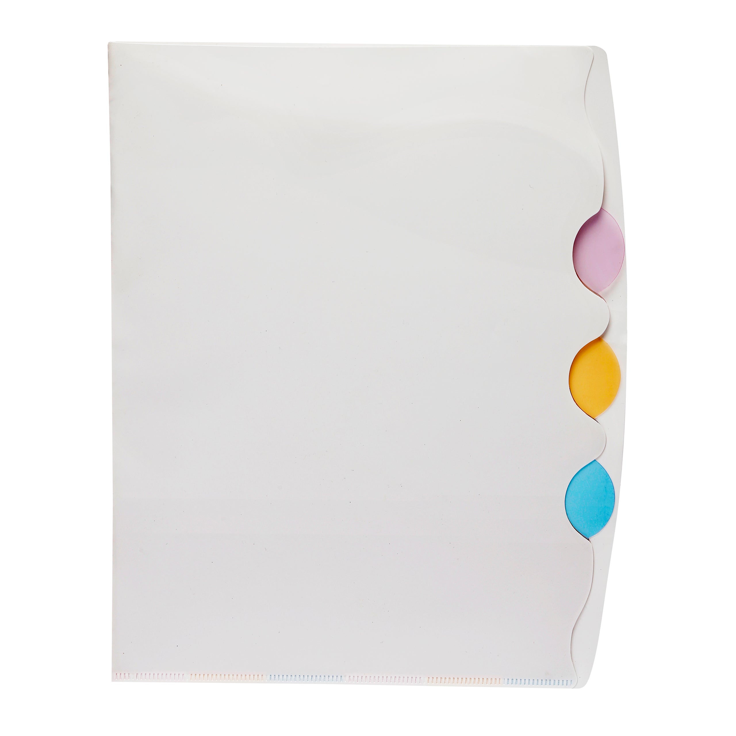 Eslee L Folder | Thin Jackets | 3 Subject Dividers | A4 Size | Pack of 10