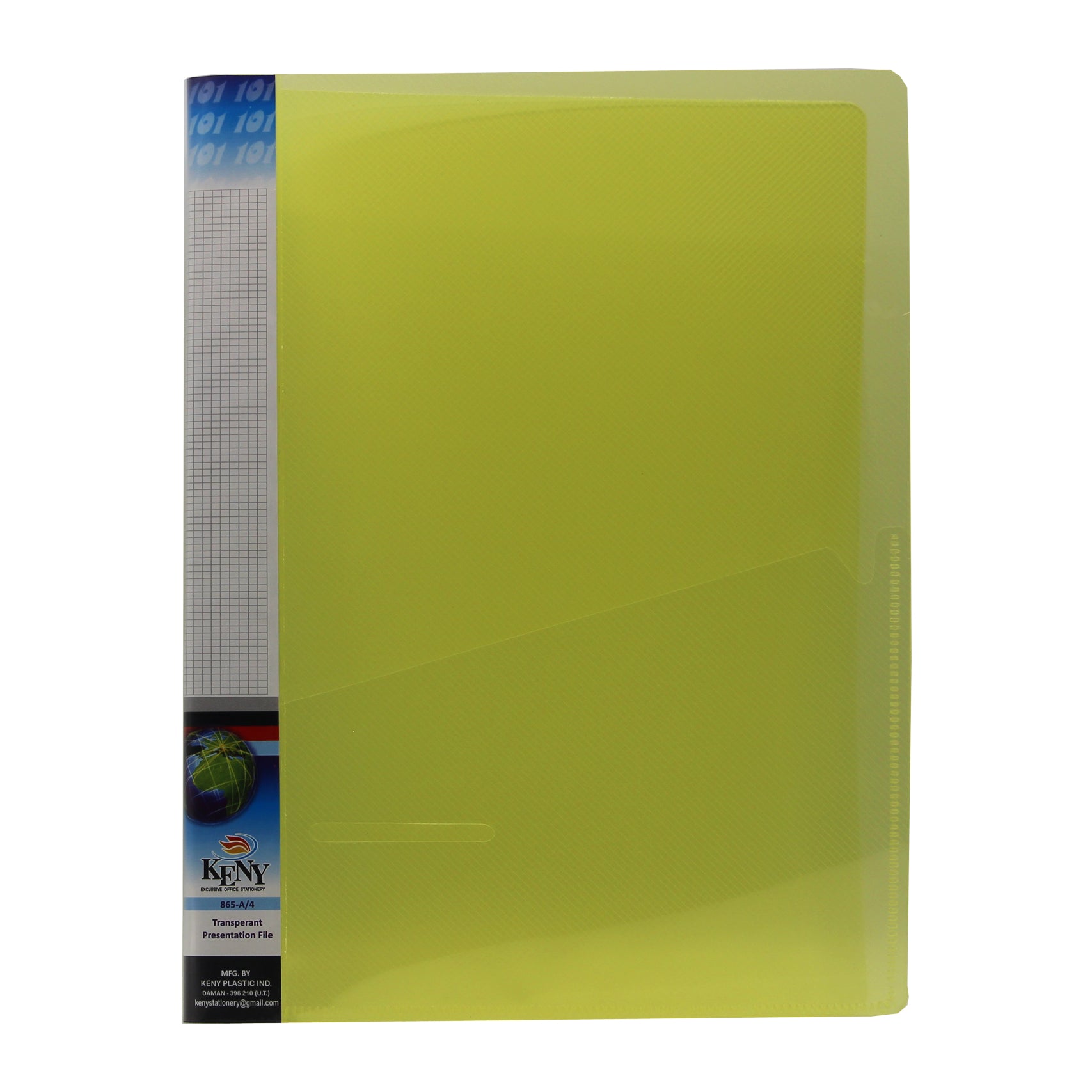 Keny Presentation Report File | Thin Jackets | A4 Size | Pack Of 10