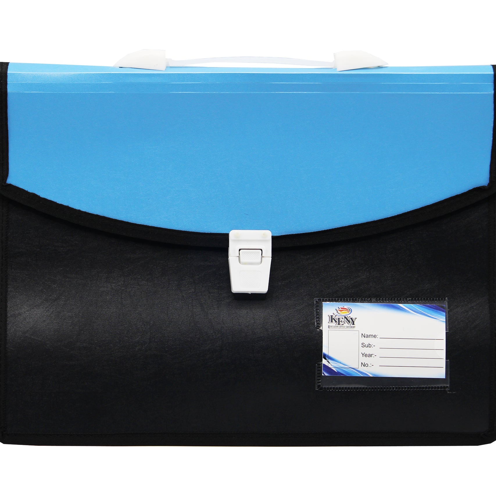 Keny Dual Colour Document Folder | With Handle & Lock |FC Size