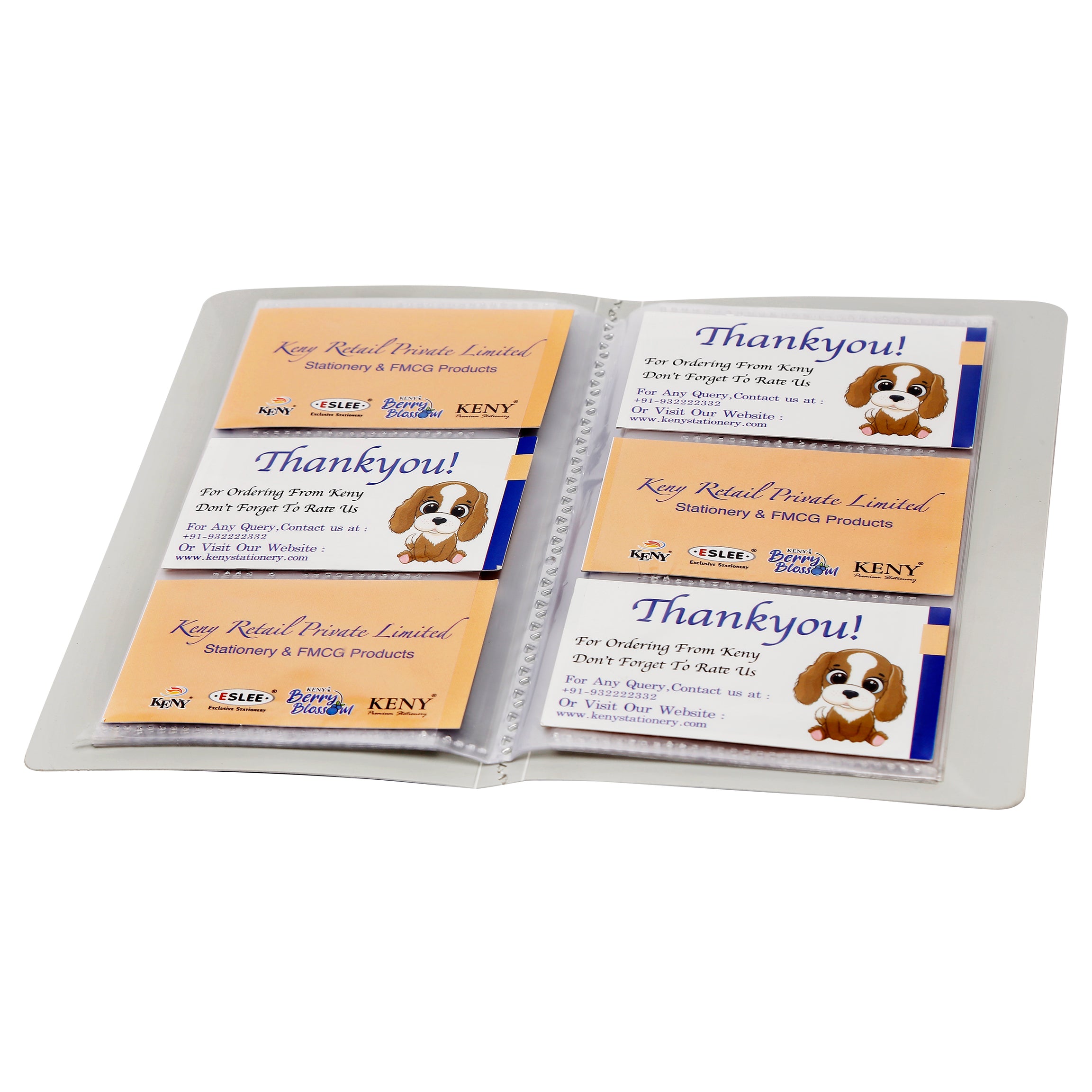 Eslee  Business Card Folder | 3 Card Slots | 120 Pockets