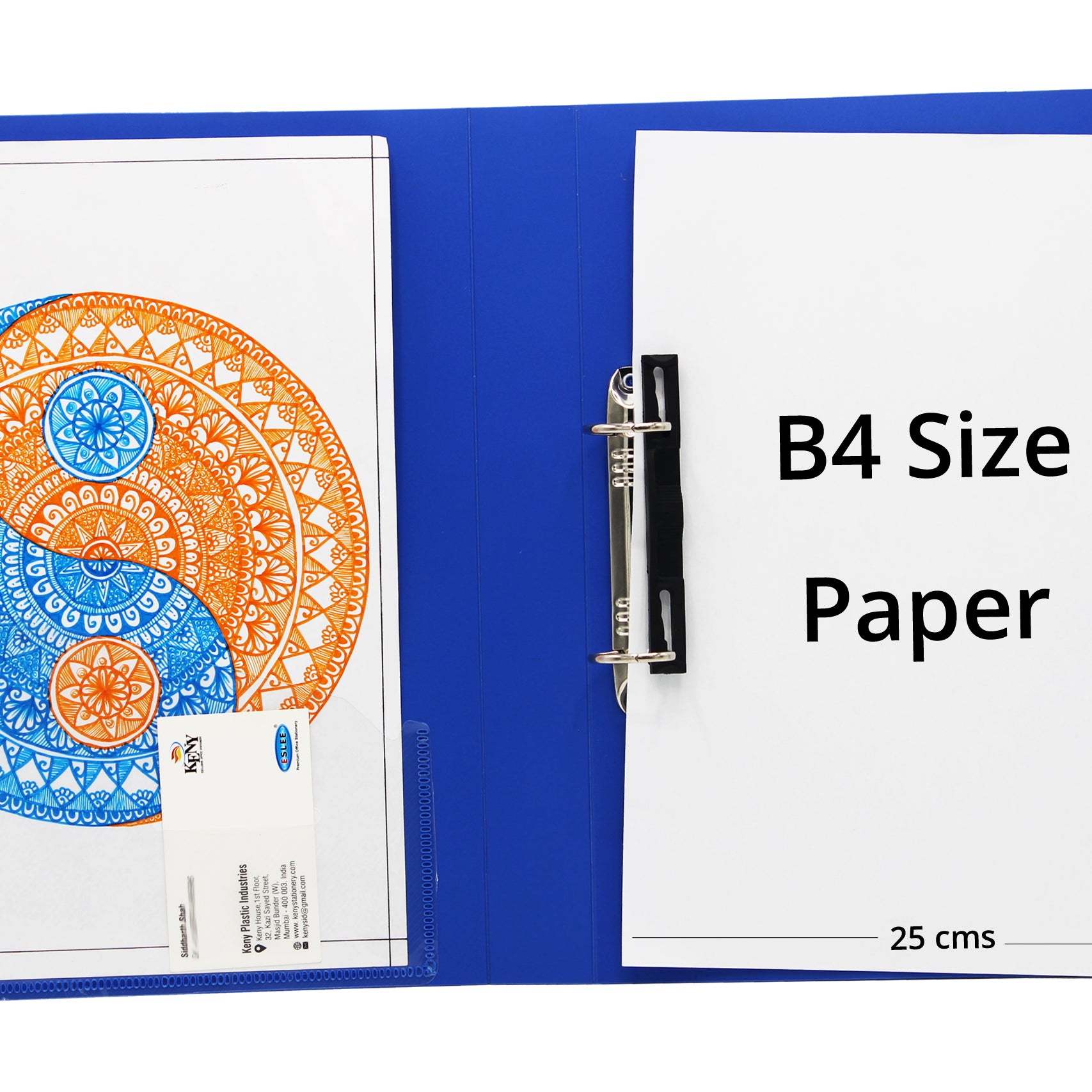 Keny Ring Binder File | 2D 25 mm Clip |  B4 Size