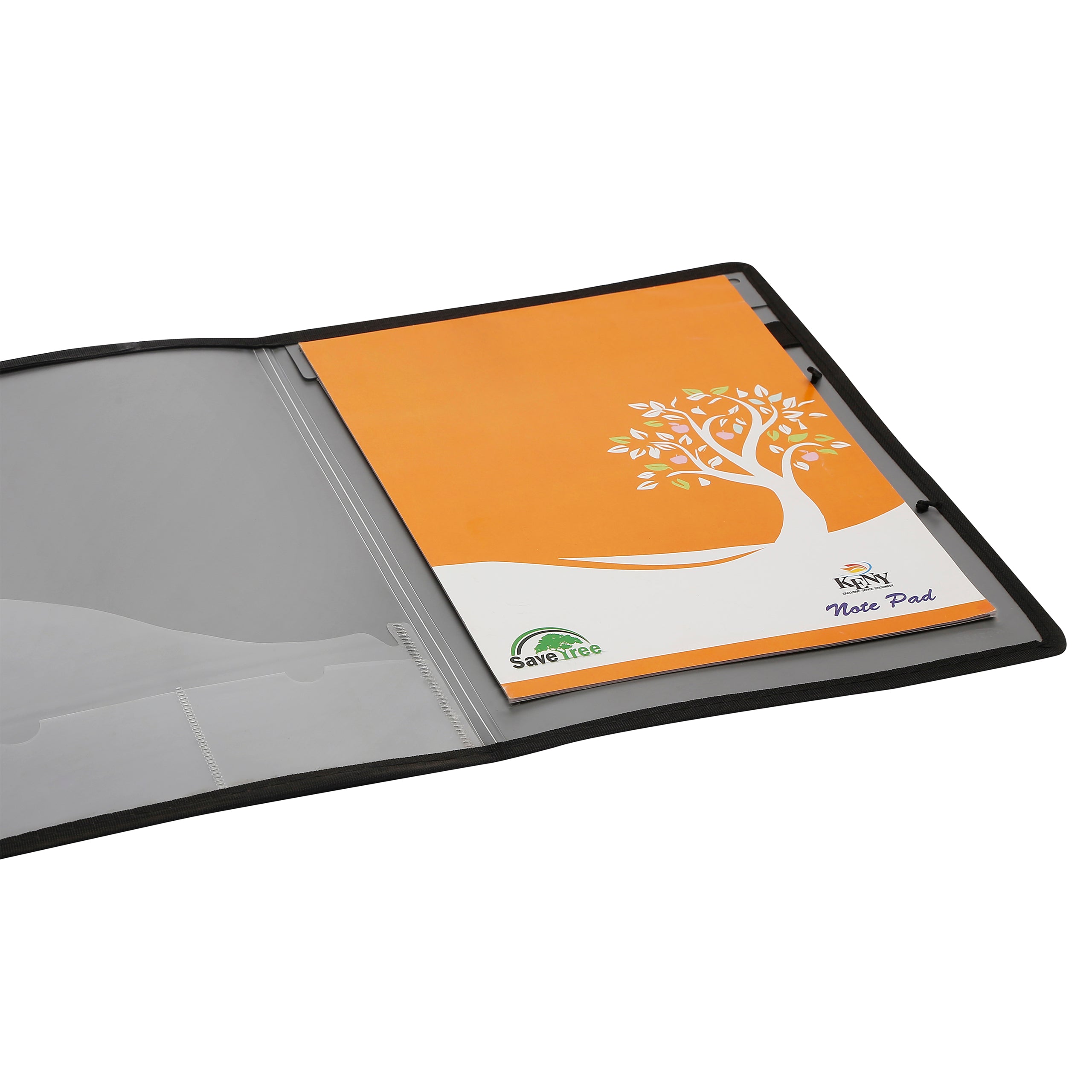 Eslee Metallic Conference File | Pad & Elastic Button | A4 Size