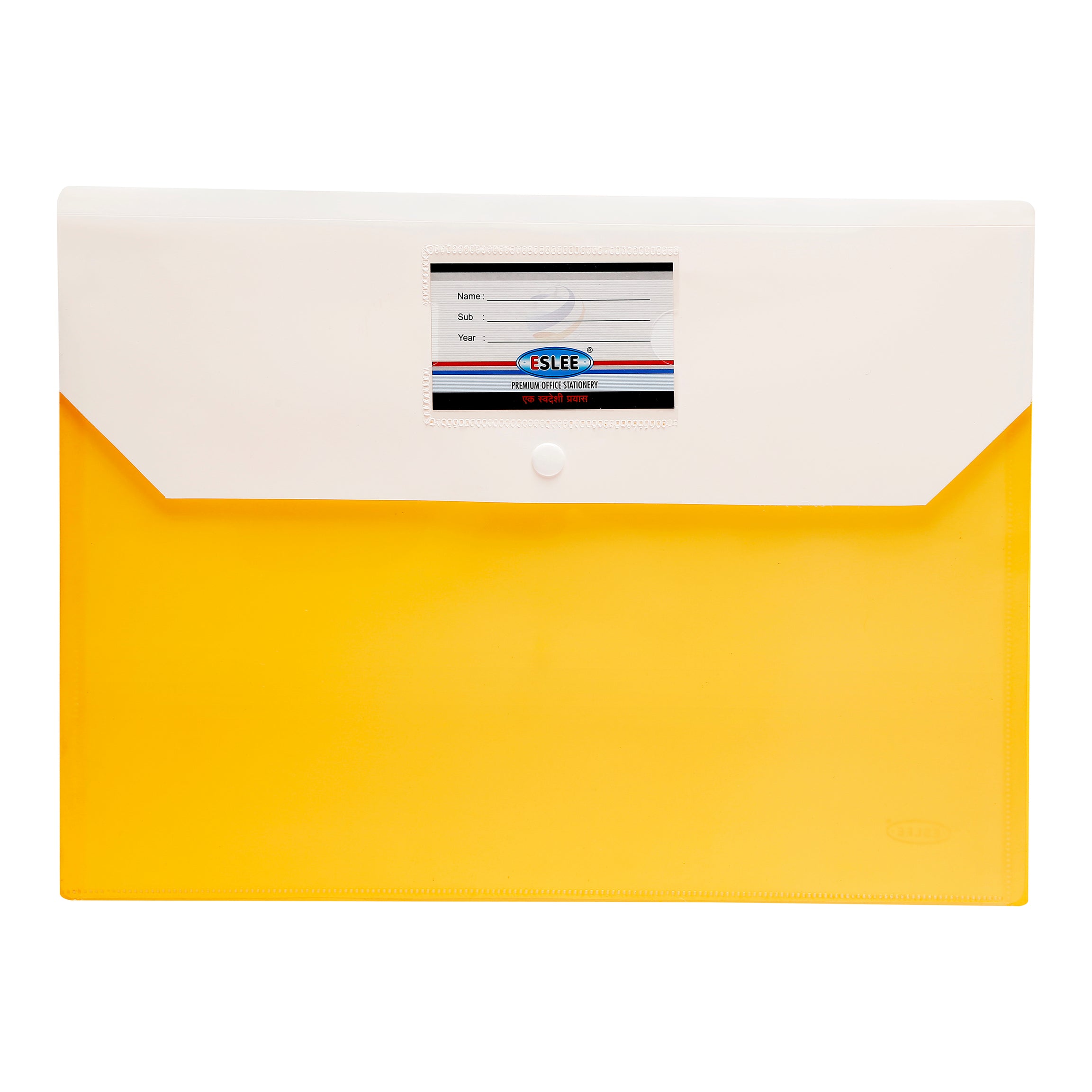 Eslee Envelope File | With Back Pocket & Window | FC Size | Pack of 10