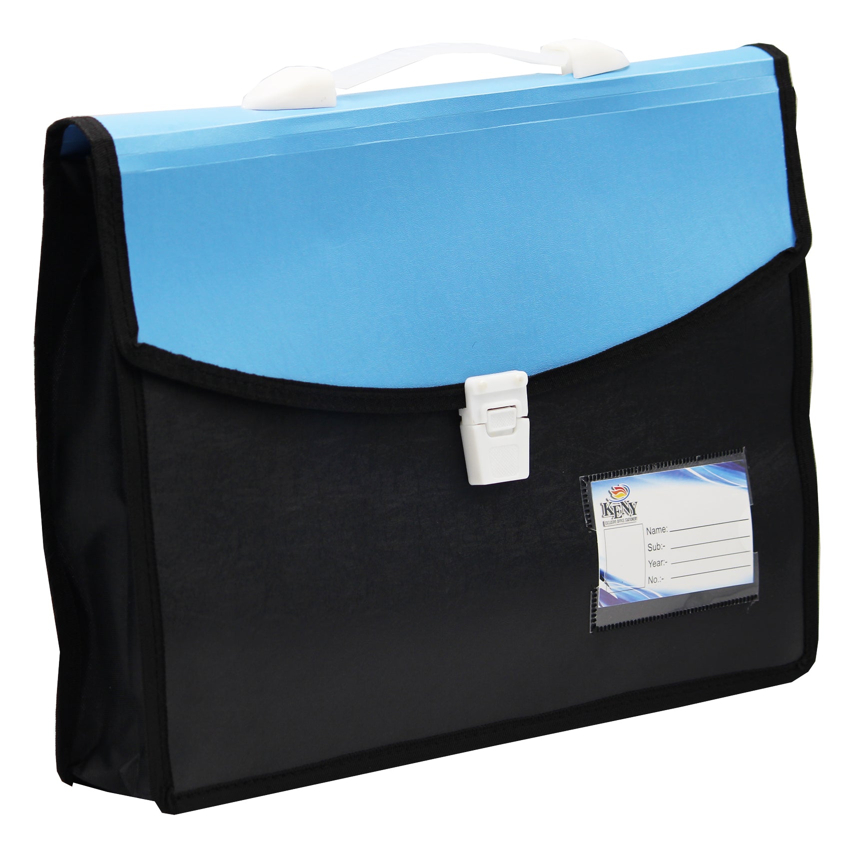 Keny Dual Colour Document Folder | With Handle & Lock |FC Size