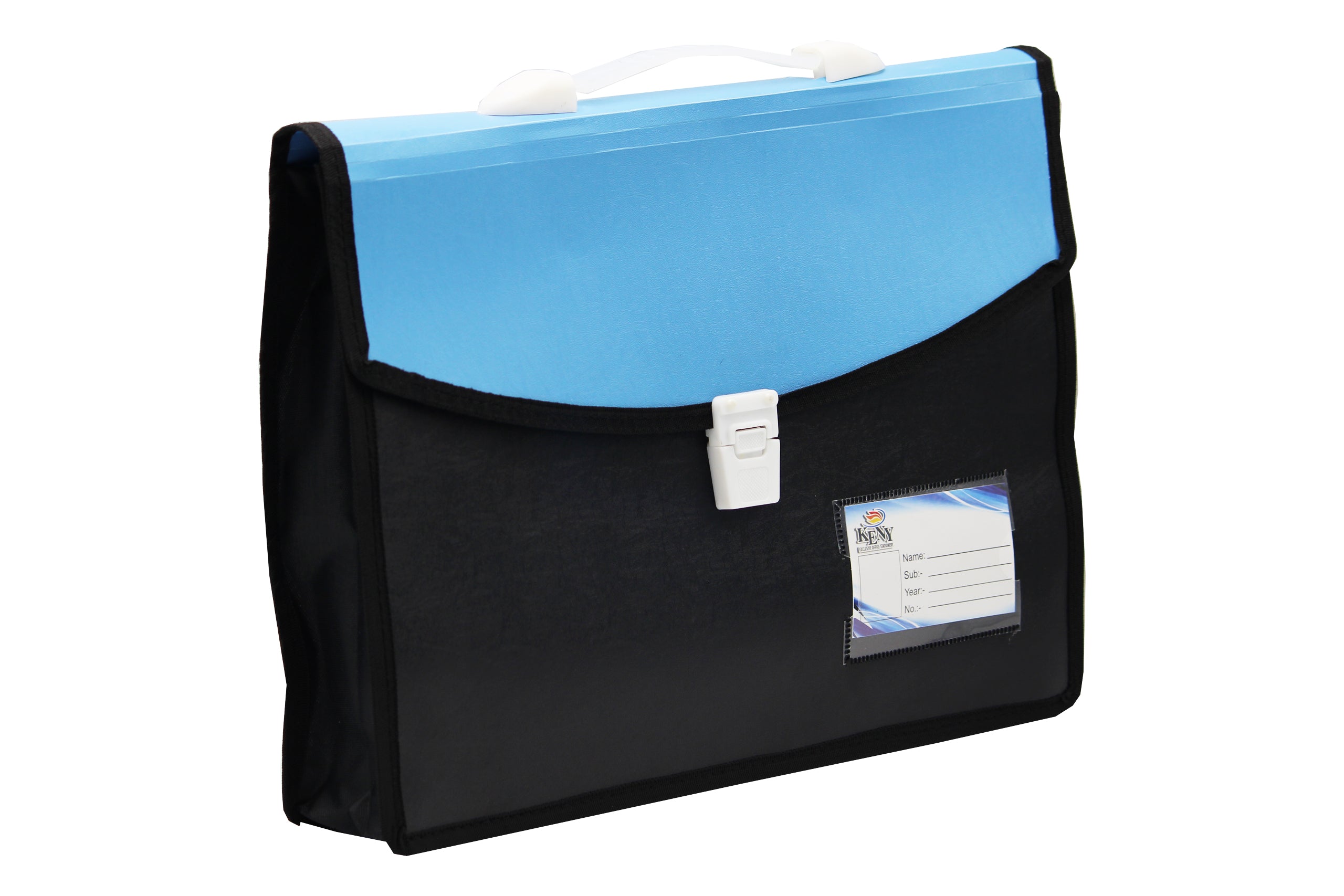 Keny Dual Colour Document Folder | With Handle & Lock |FC Size