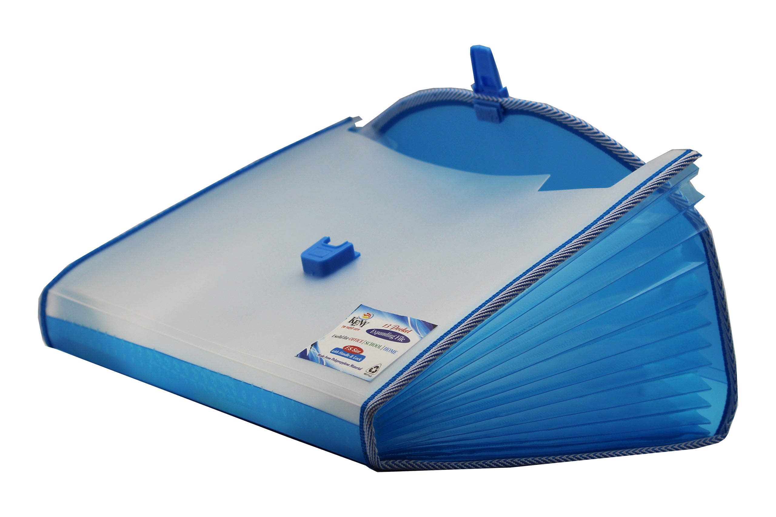 Keny Trasparent Expanding File | Piano File with 13 Pockets | FC Size