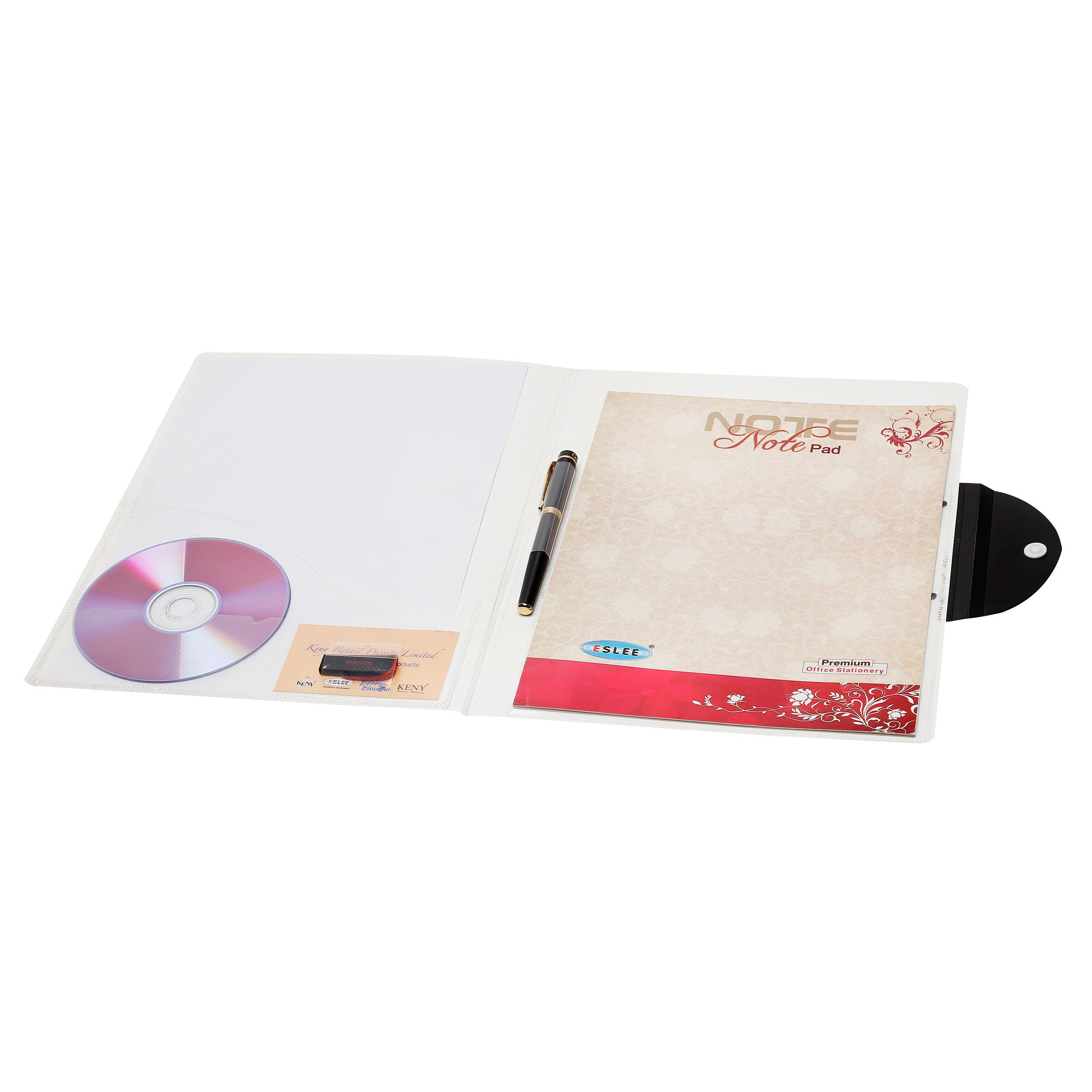 Eslee Rainbow Conference File | Pad & Button Flap | A4 Size