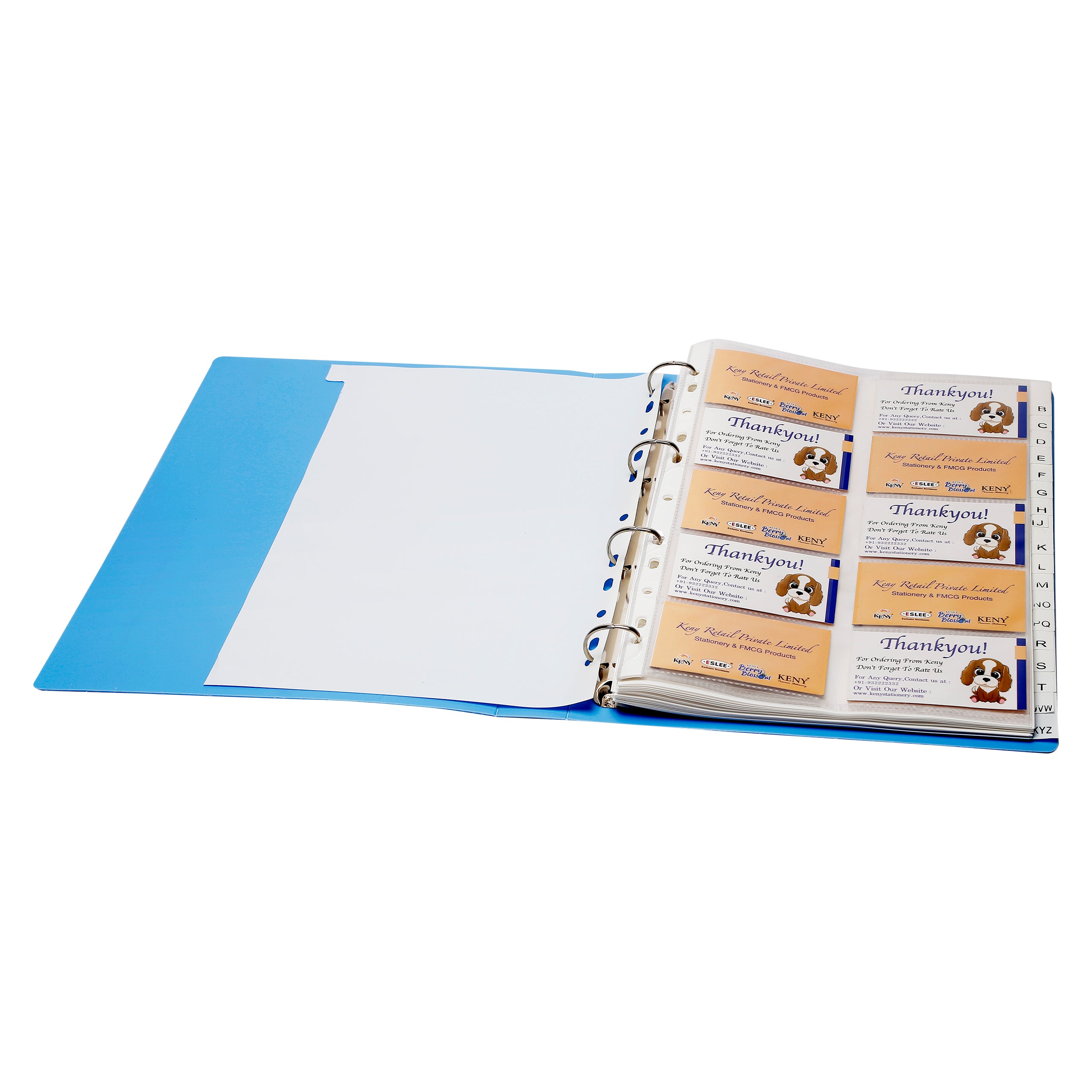 Eslee  Business Card Folder With Index Set | 10 Card Slots | 600 Pockets