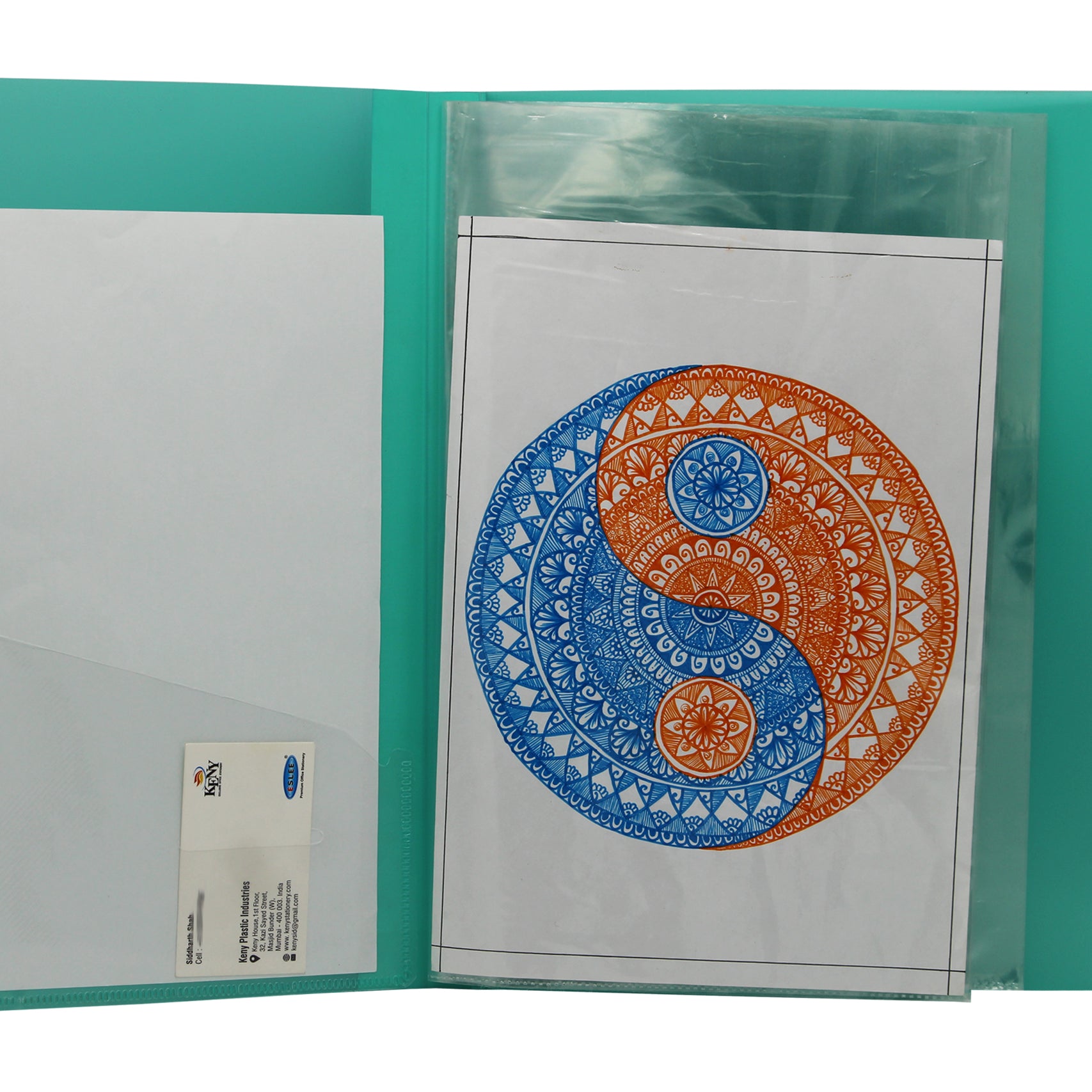 Keny Multi-utility Trasparent Display File | 20 Pockets | FC Size