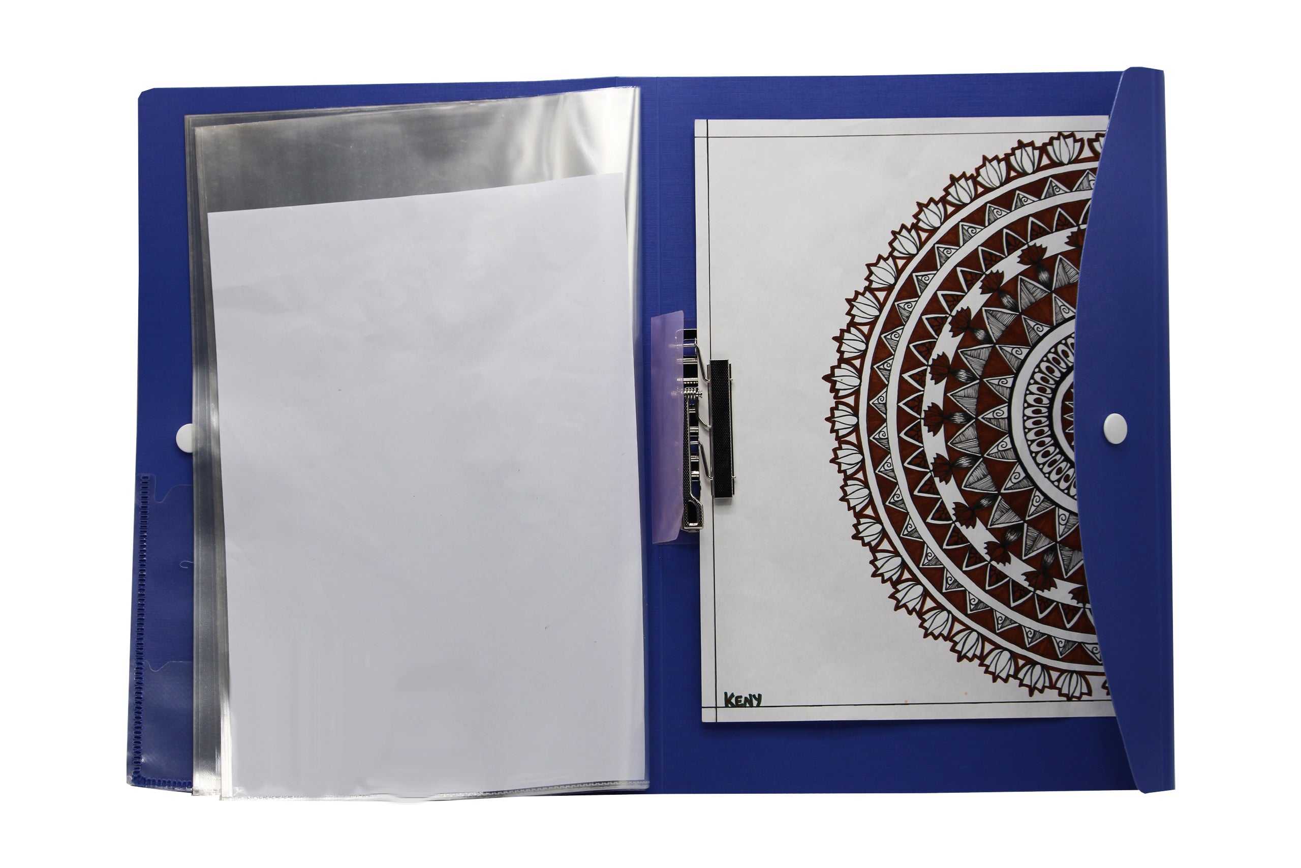 Eslee  Multi-utility Trasparent Display File | 10 Pockets | A4 Size