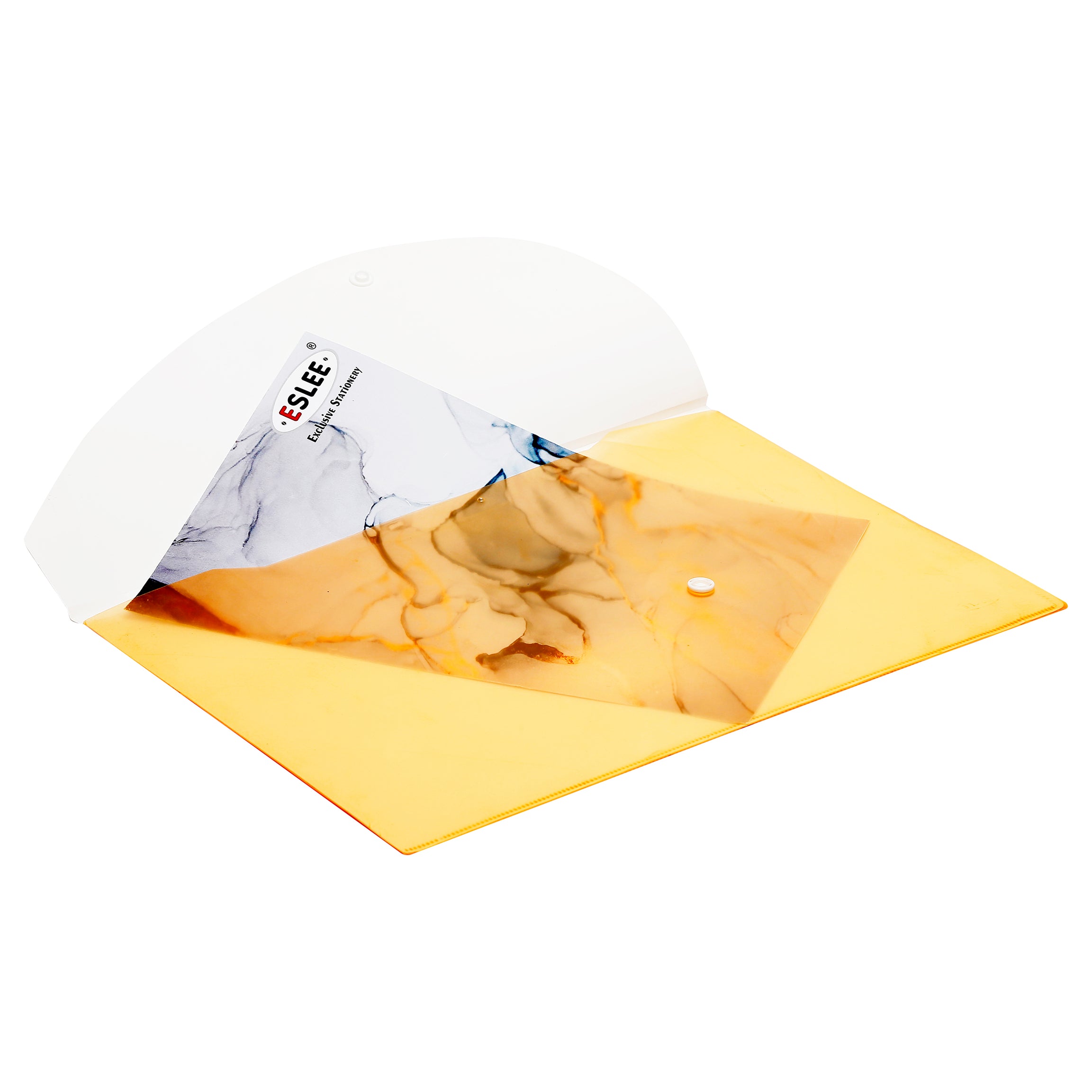 Eslee Envelope Button File with Back Pocket | FC Size | Pack of 10