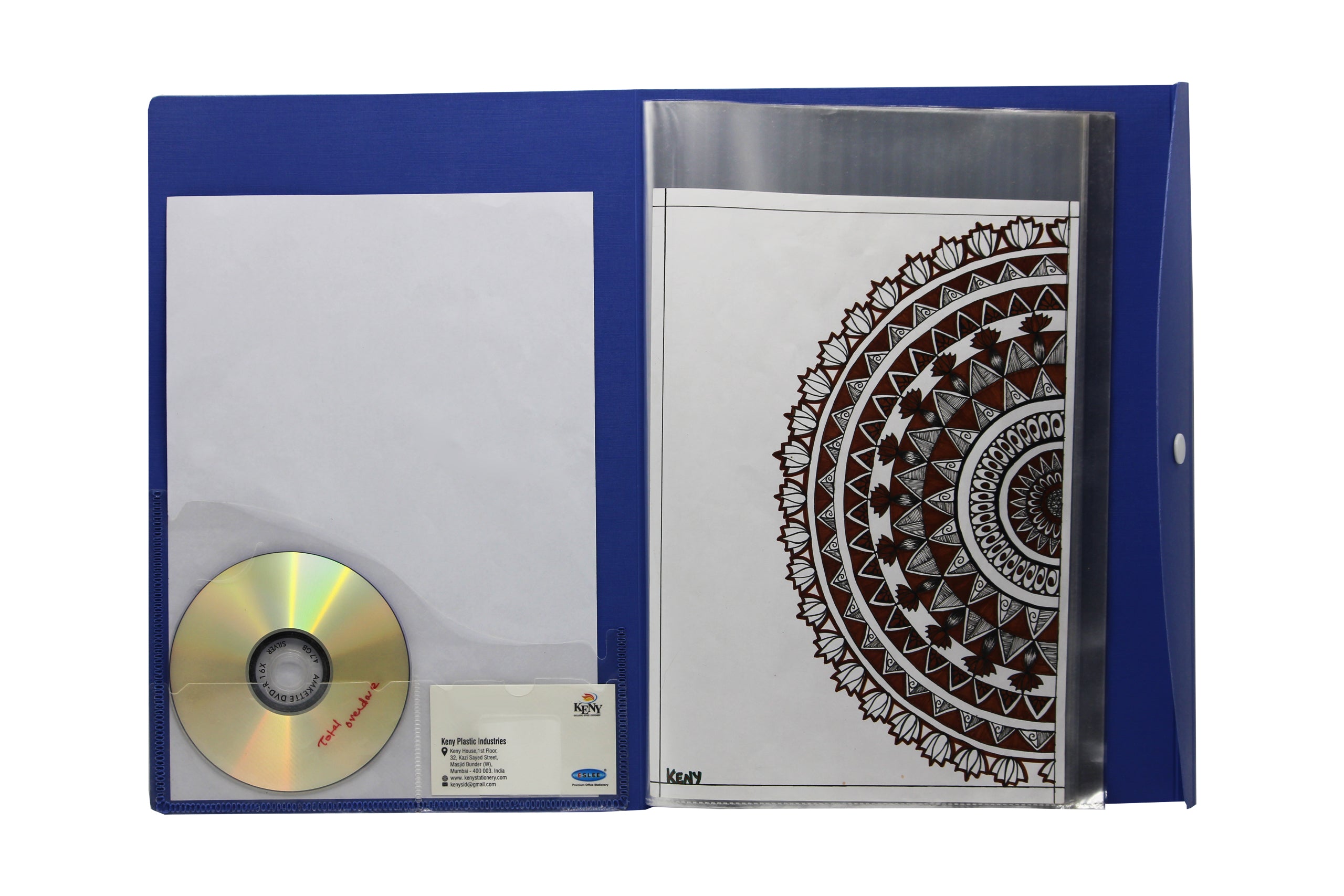 Eslee  Multi-utility Trasparent Display File | 20 Pockets | A4 Size