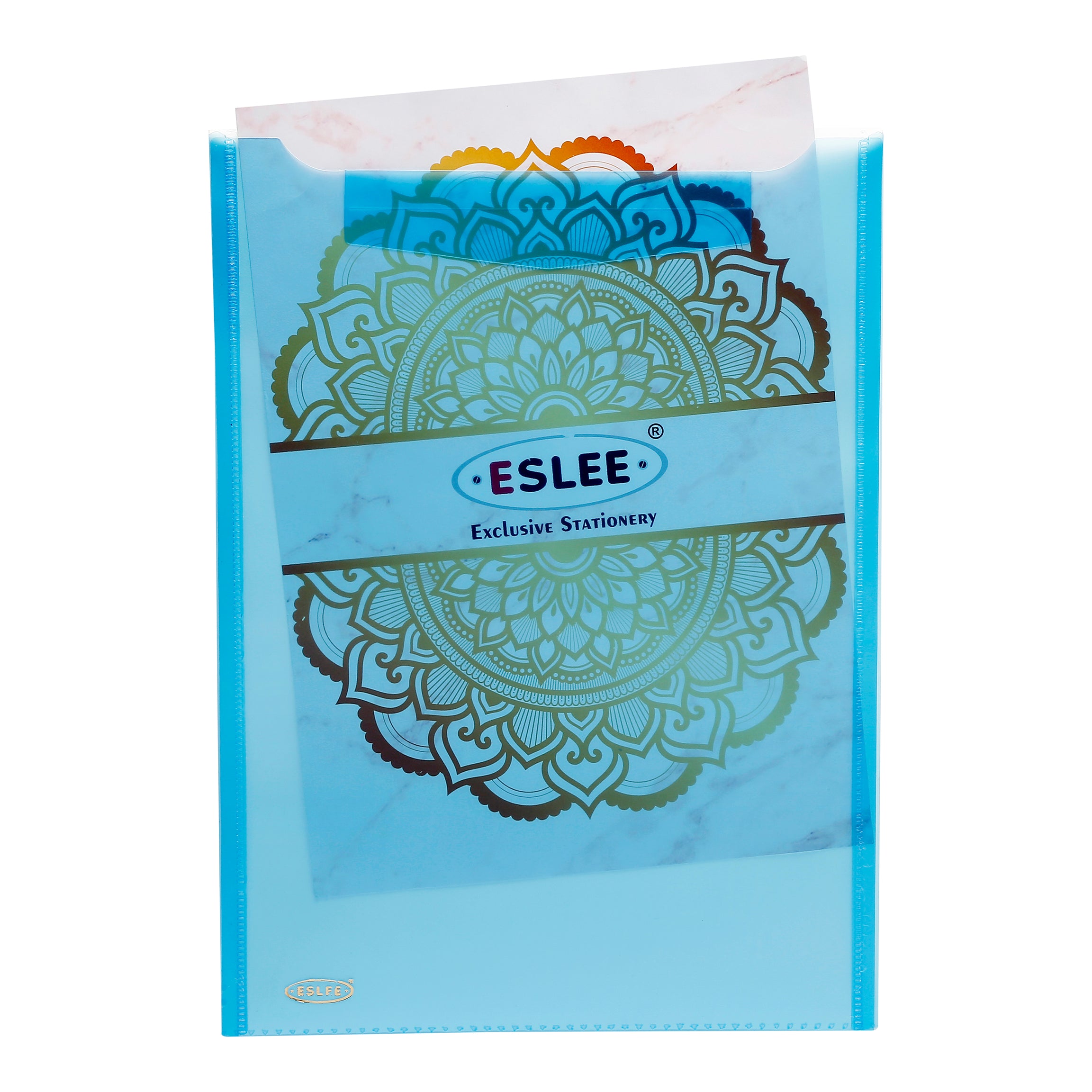 Eslee Vertical Envelope File | With Back Pocket | A4 Size | Pack of 10