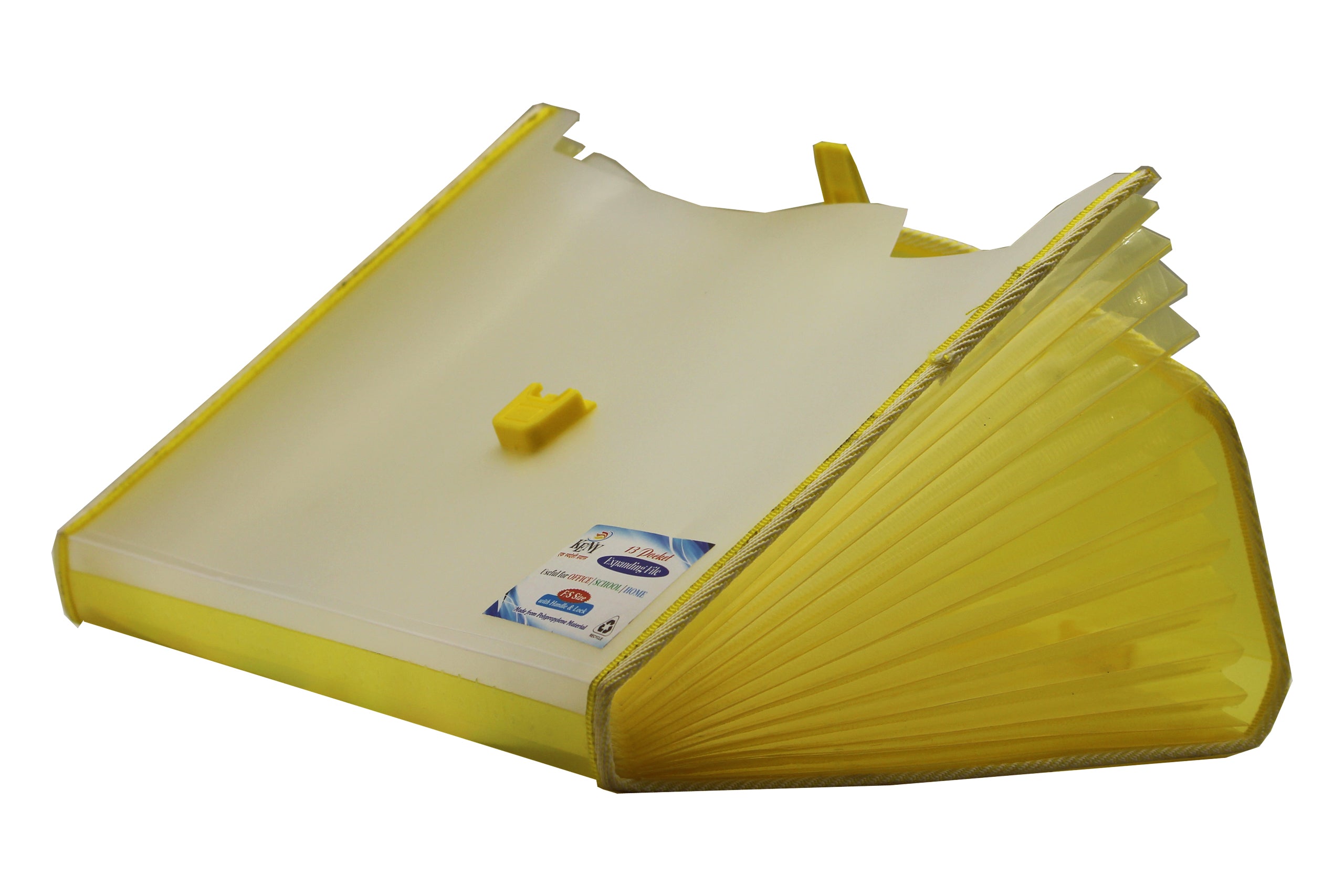 Keny Trasparent Expanding File | Piano File with 13 Pockets | FC Size