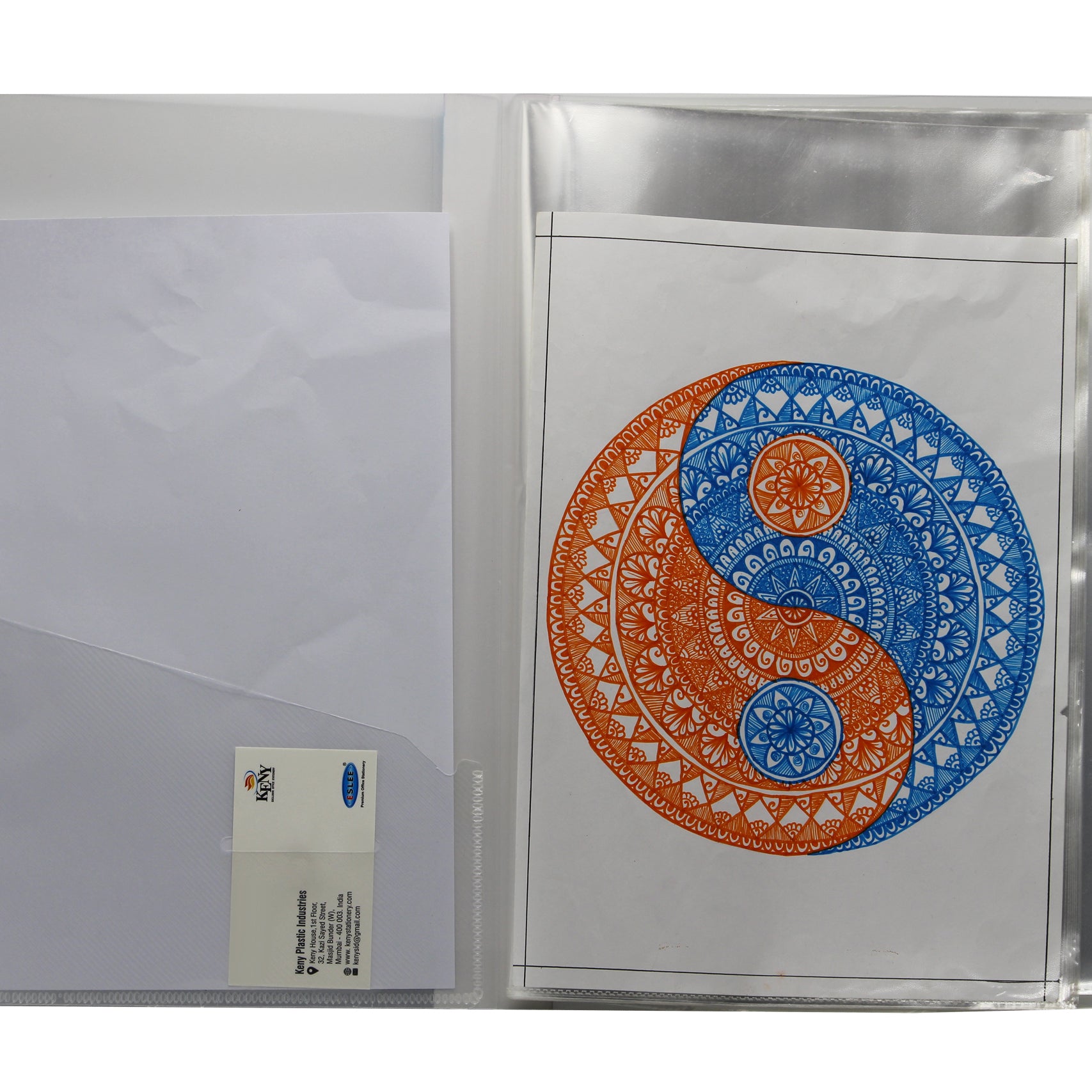 Keny Multi-utility Trasparent Display File | 20 Pockets | FC Size