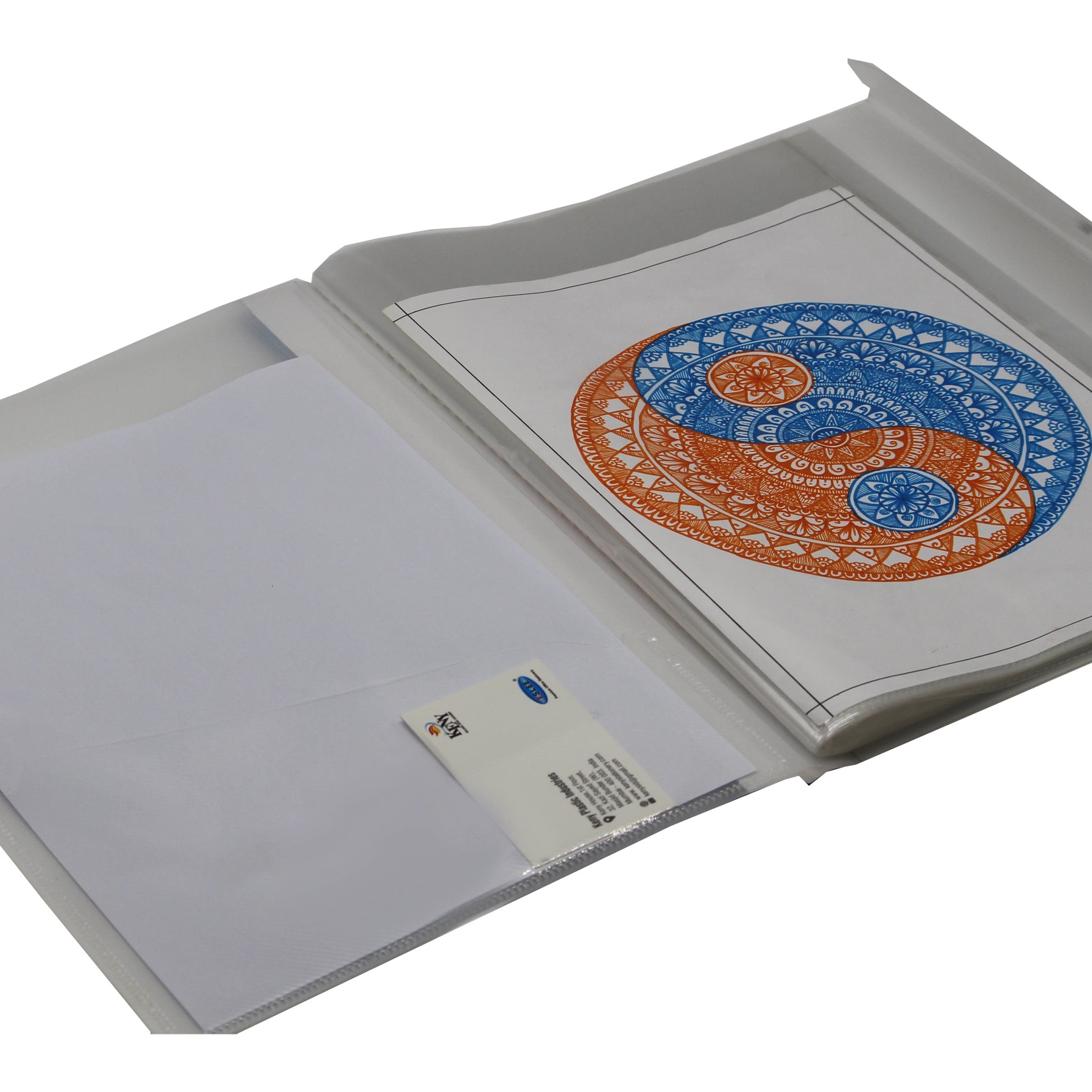 Keny Multi-utility Trasparent Display File |10 Pockets | FC Size