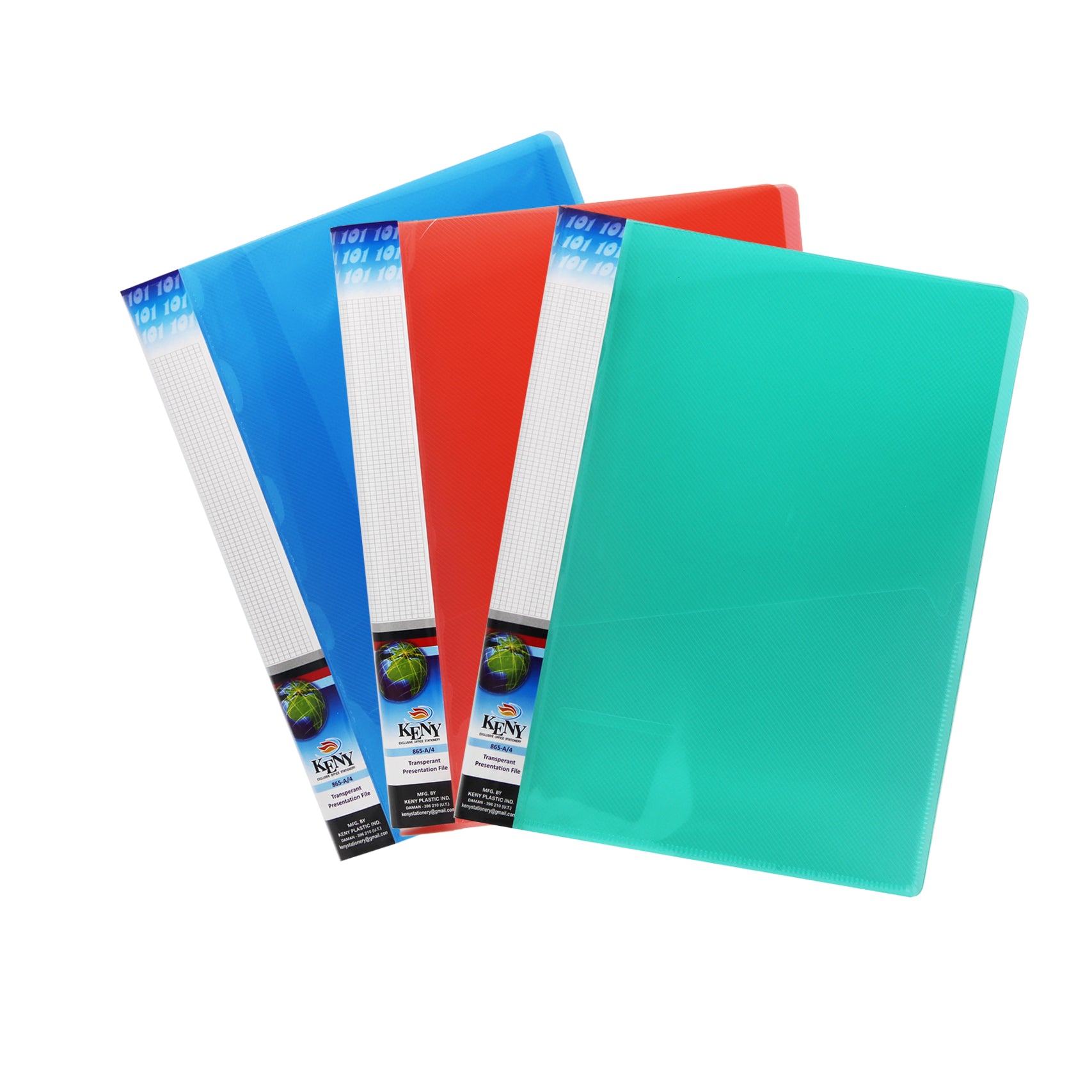 Keny Presentation Report File | Thin Jackets | A4 Size | Pack Of 10
