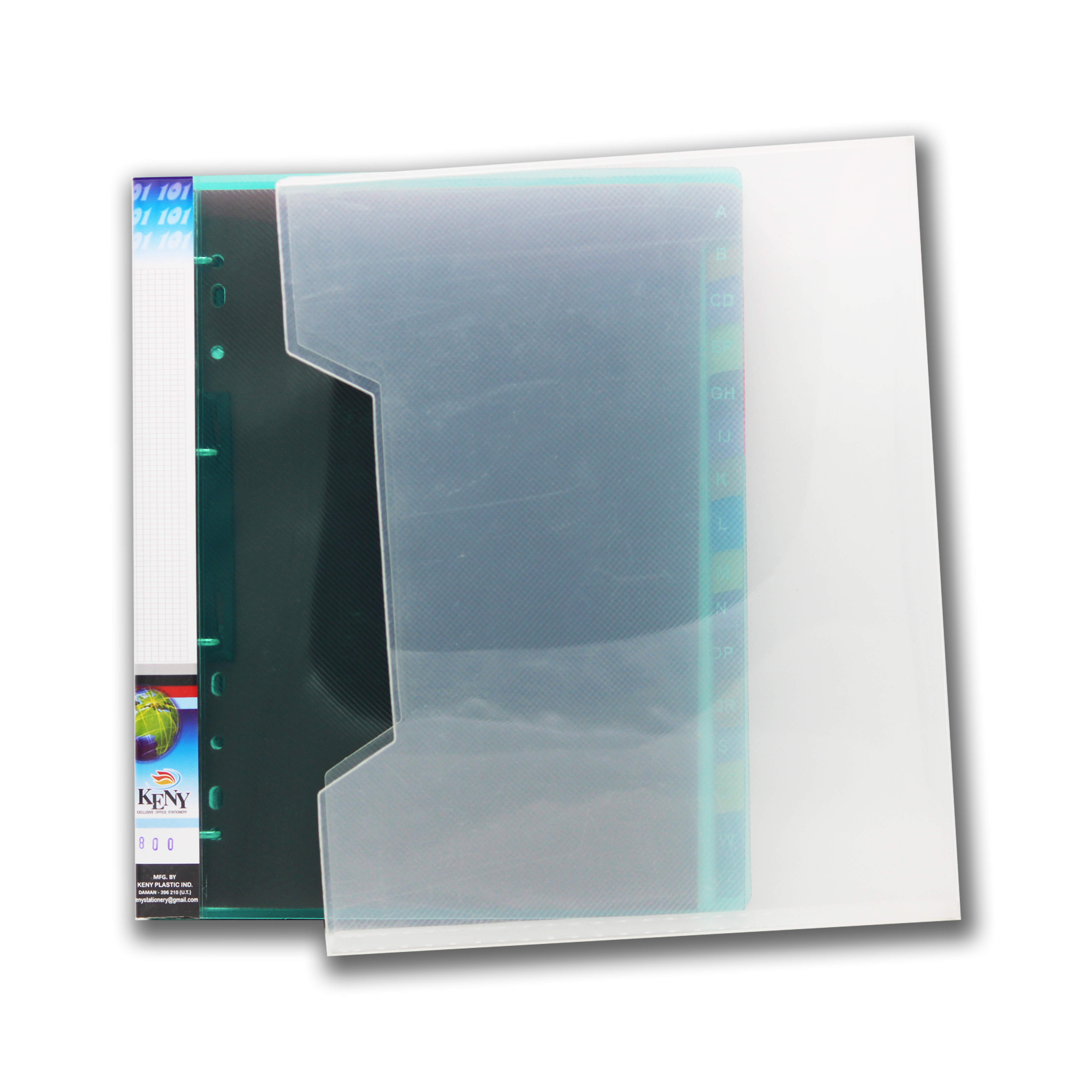 Keny Business Card Folder | 10 Cards | 800 Pockets | With Index Set & Box